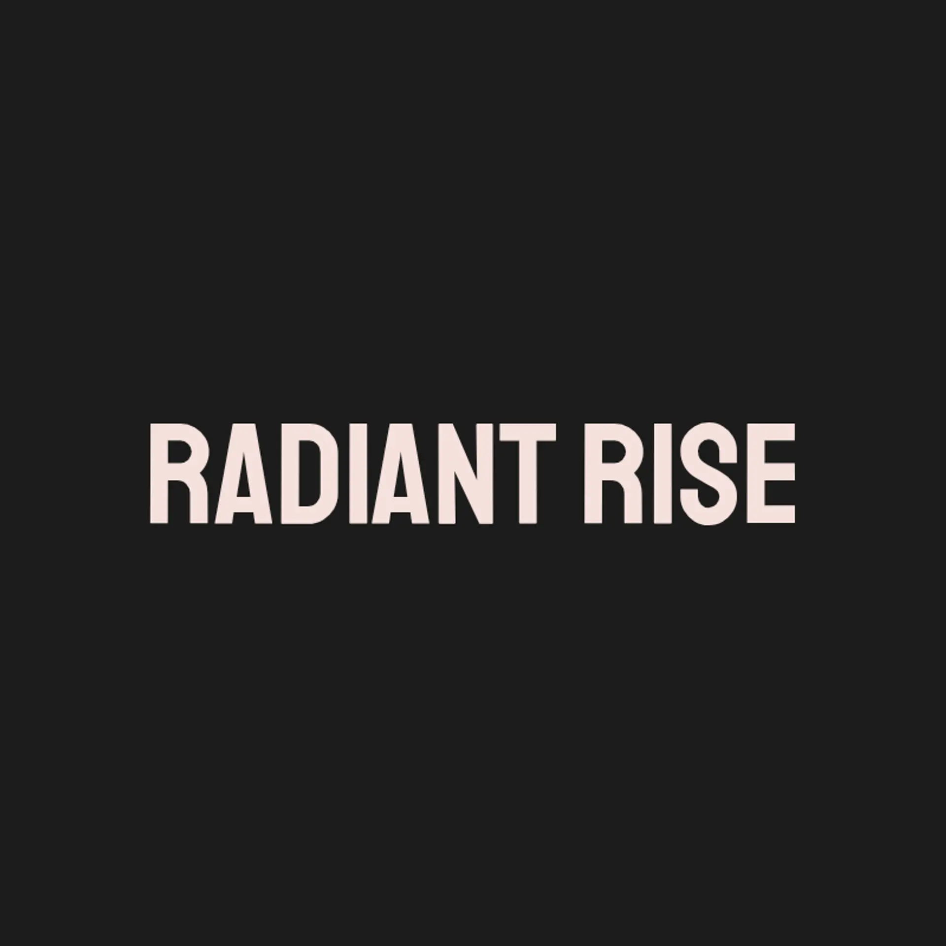 Radiant Rise logo for beauty salon