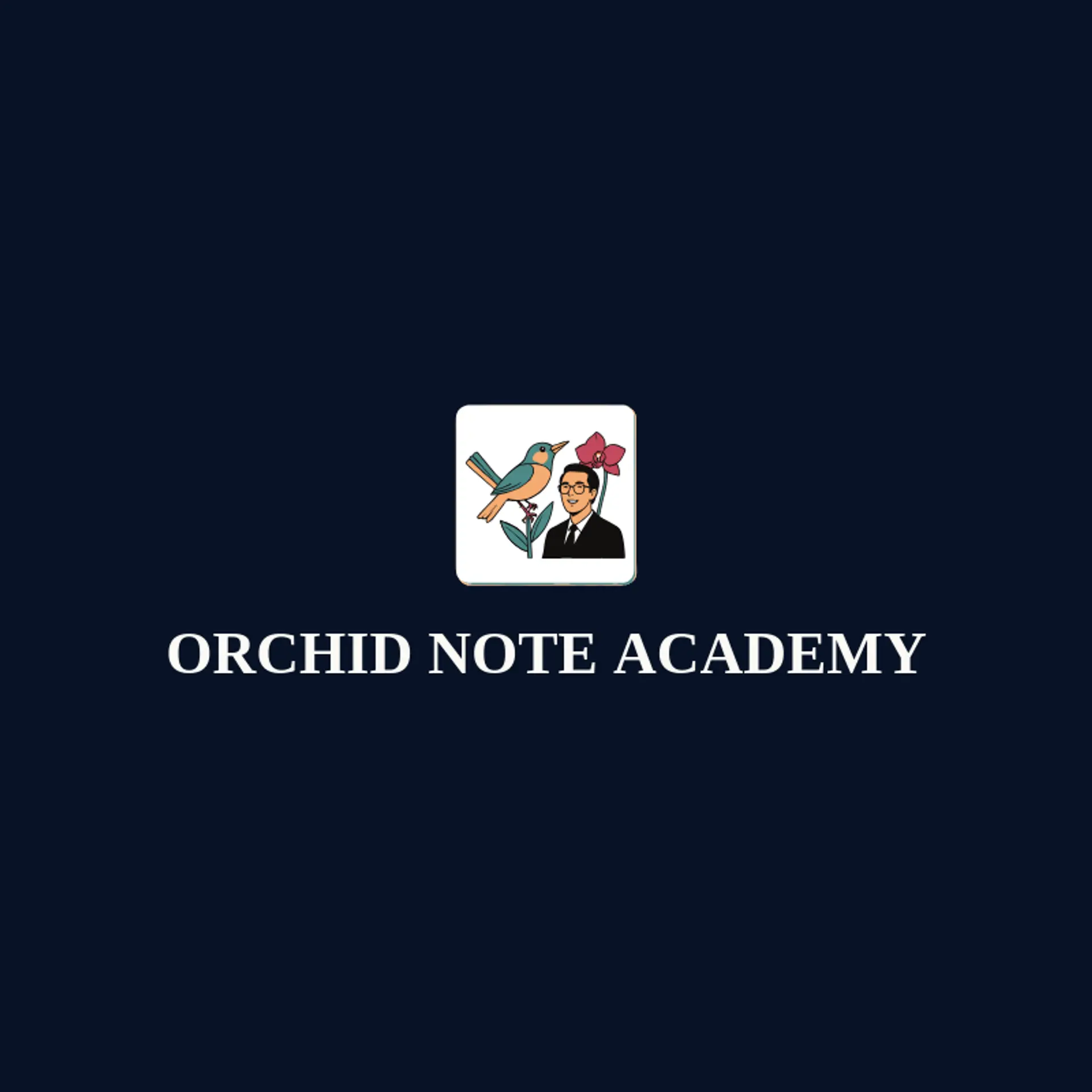 Orchid Note Academy logo for singing