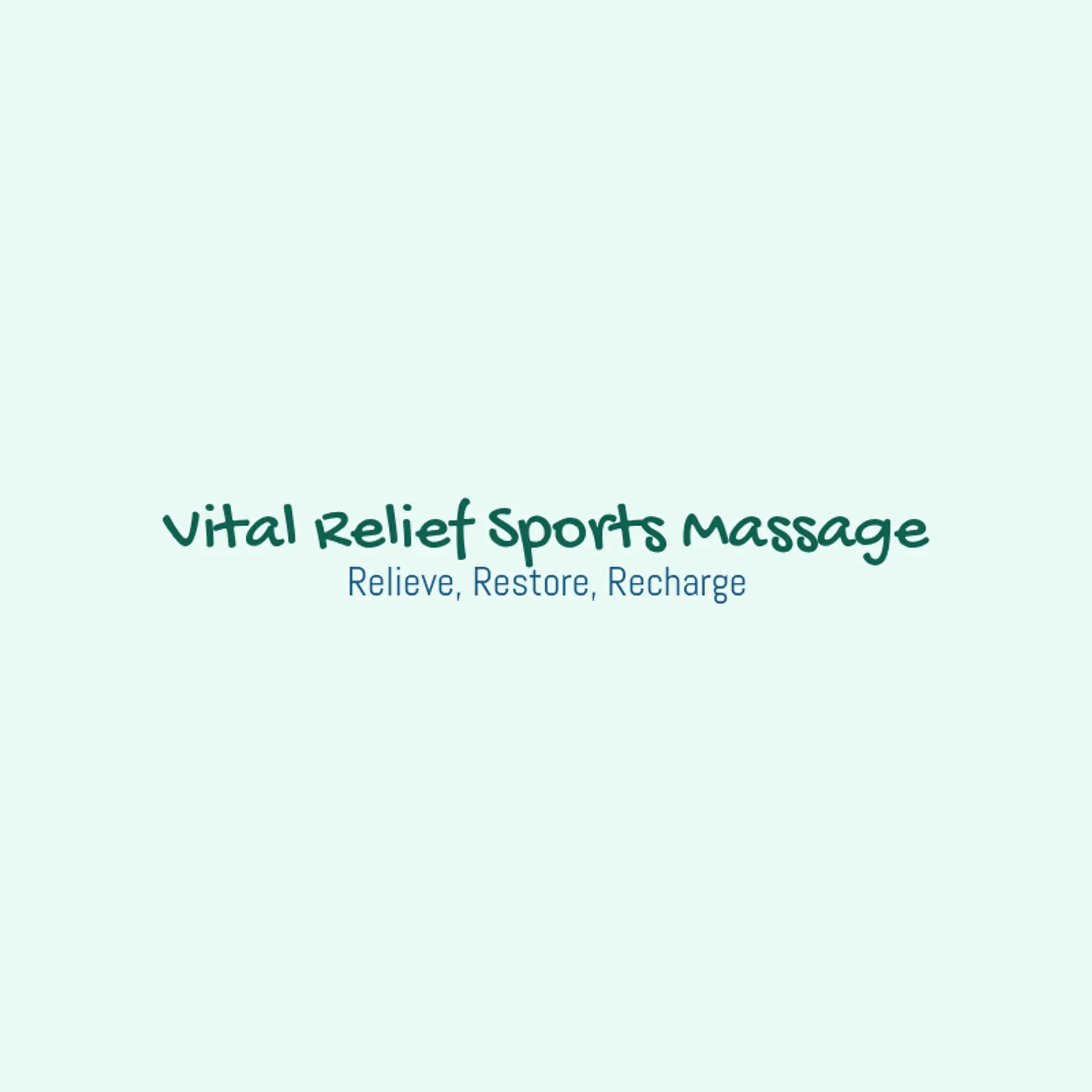 Vital Relief Sports Massage logo for sports massage