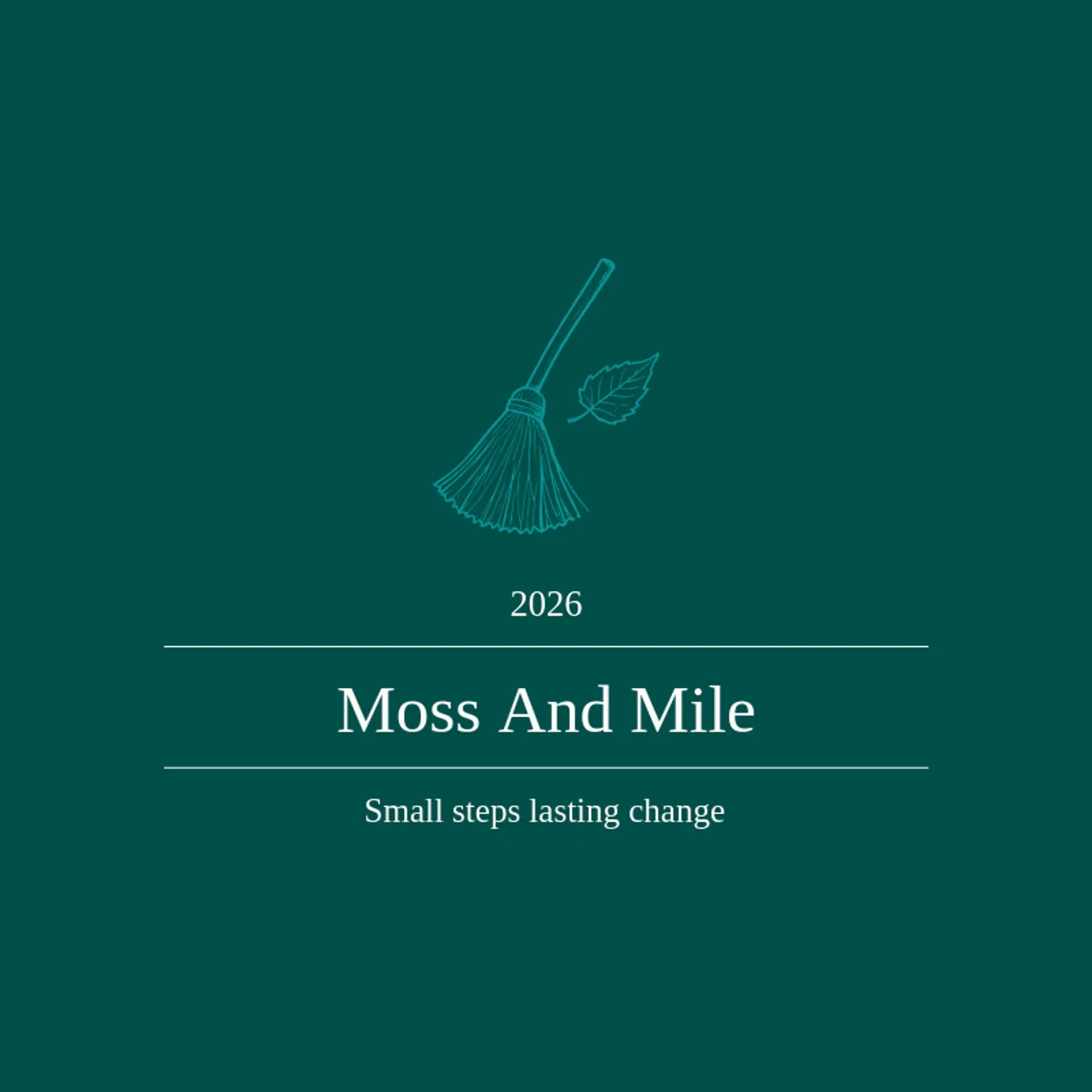 Moss and Mile logo for trash