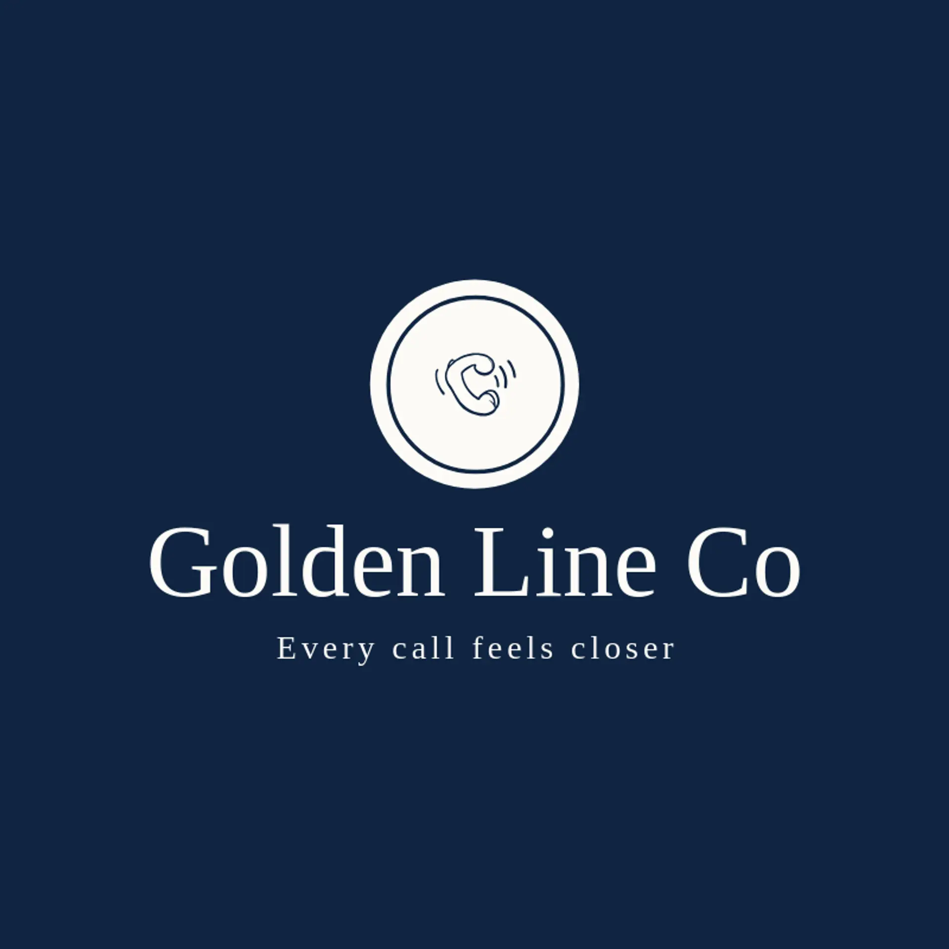 Golden Line Co logo for call