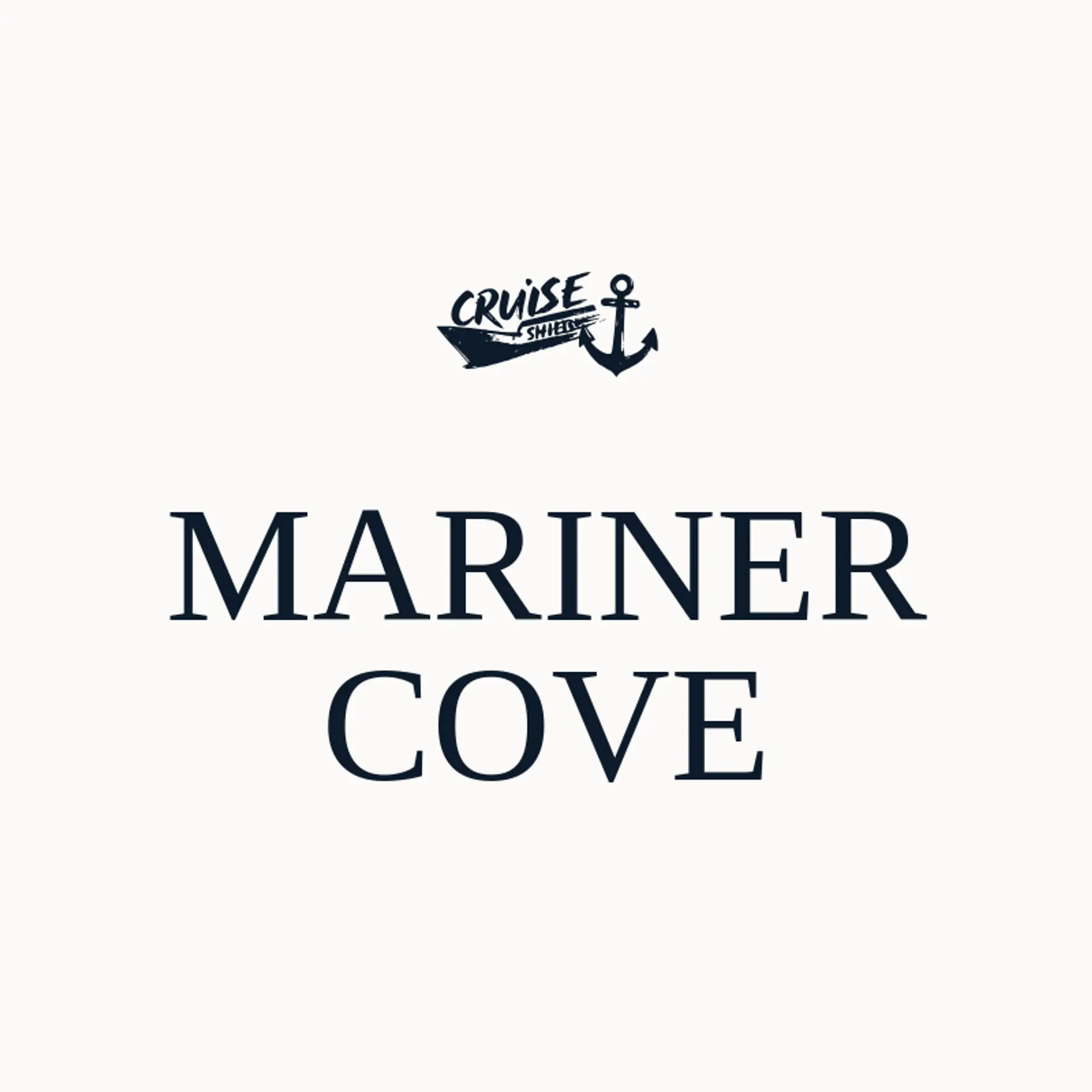 Mariner Cove logo for cruise ship