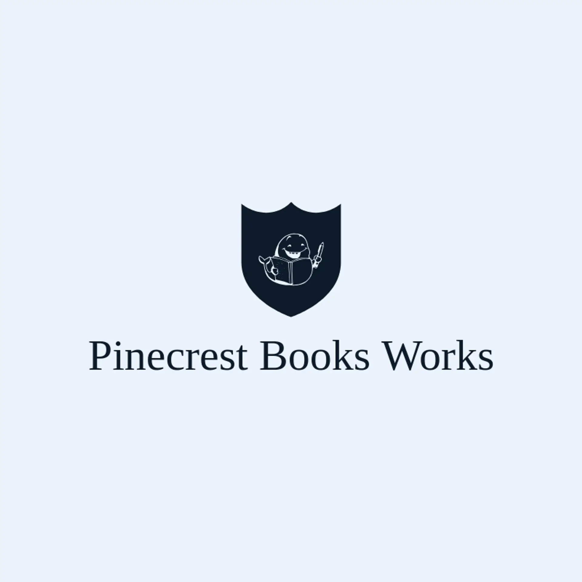 Pinecrest Books Works logo for ledger