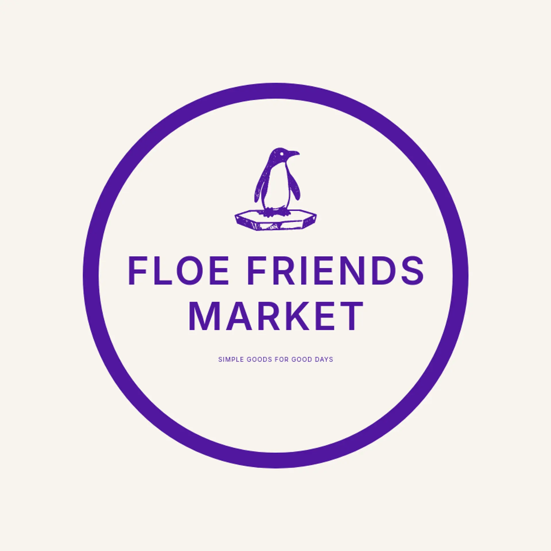 Floe Friends Market logo for penguin