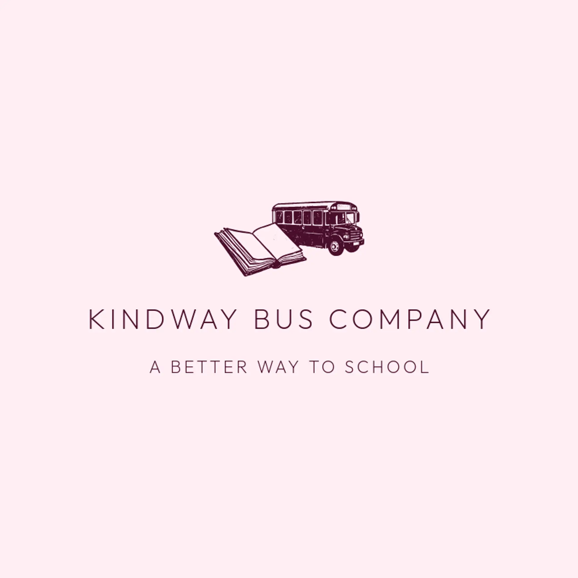 Kindway Bus Company logo for school bus