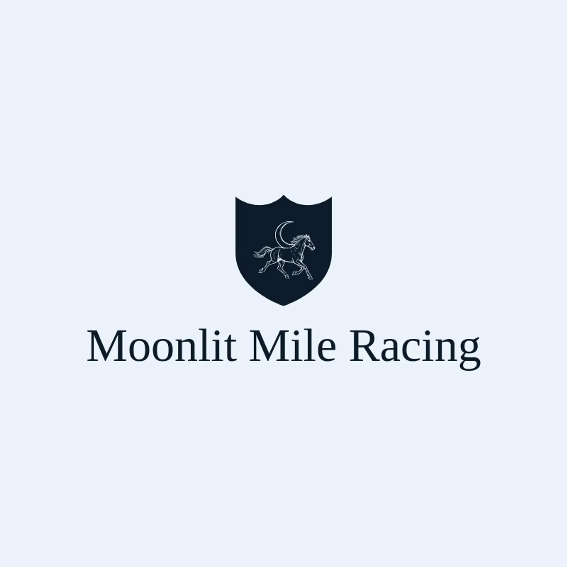 Moonlit Mile Racing logo for horse racing