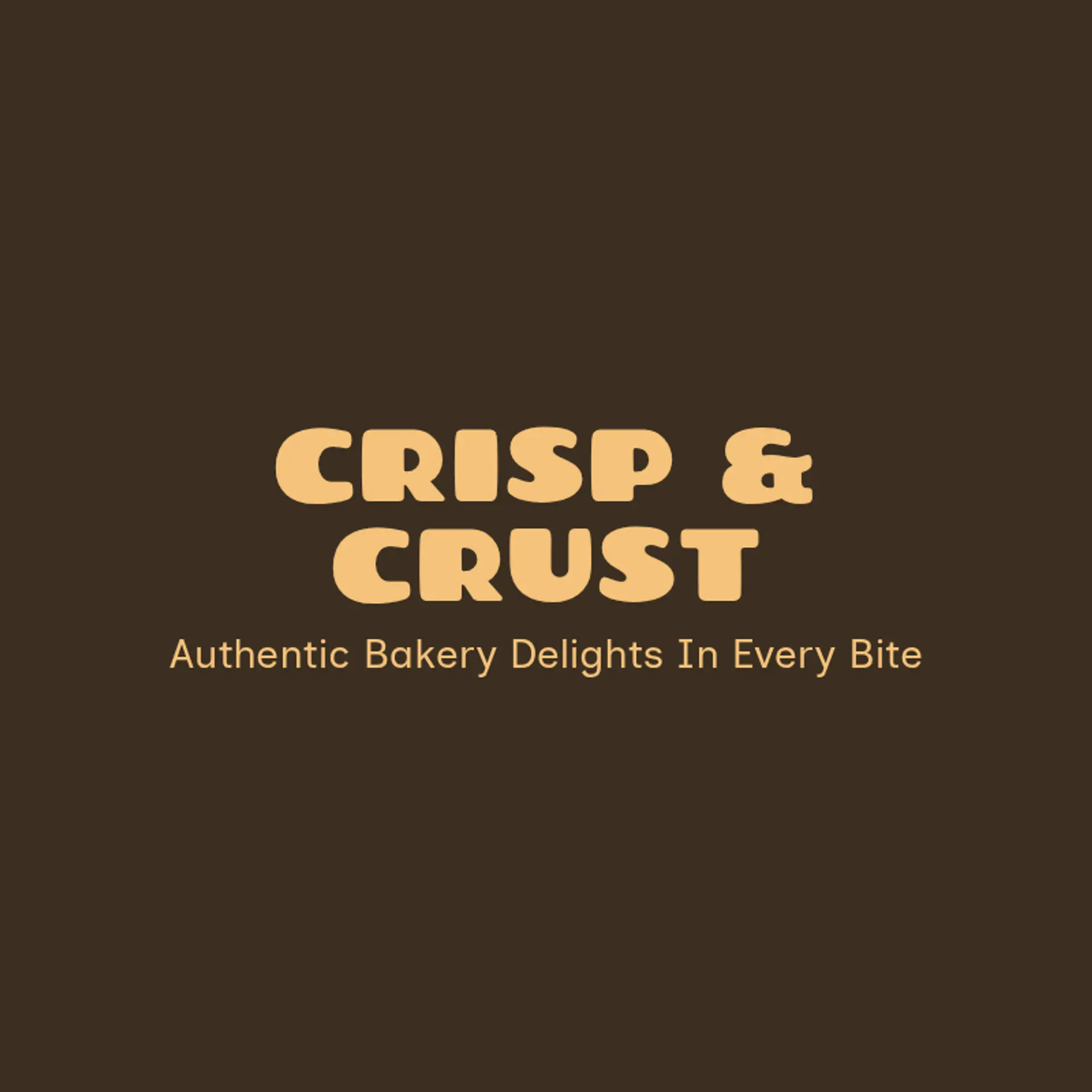 Crisp & Crust logo for bakery