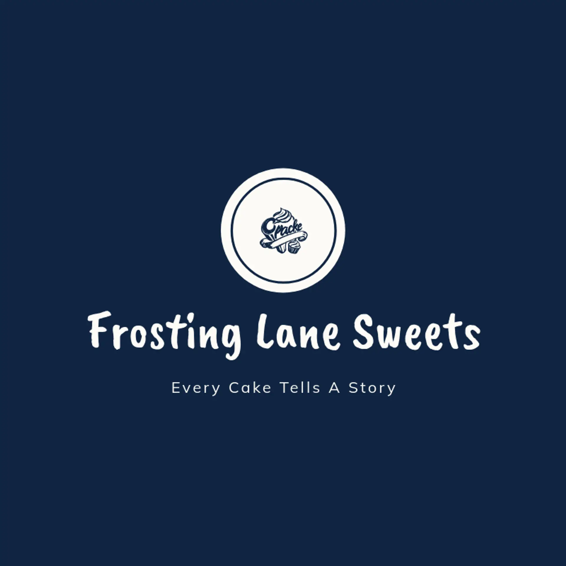 Frosting Lane Sweets logo for cupcake