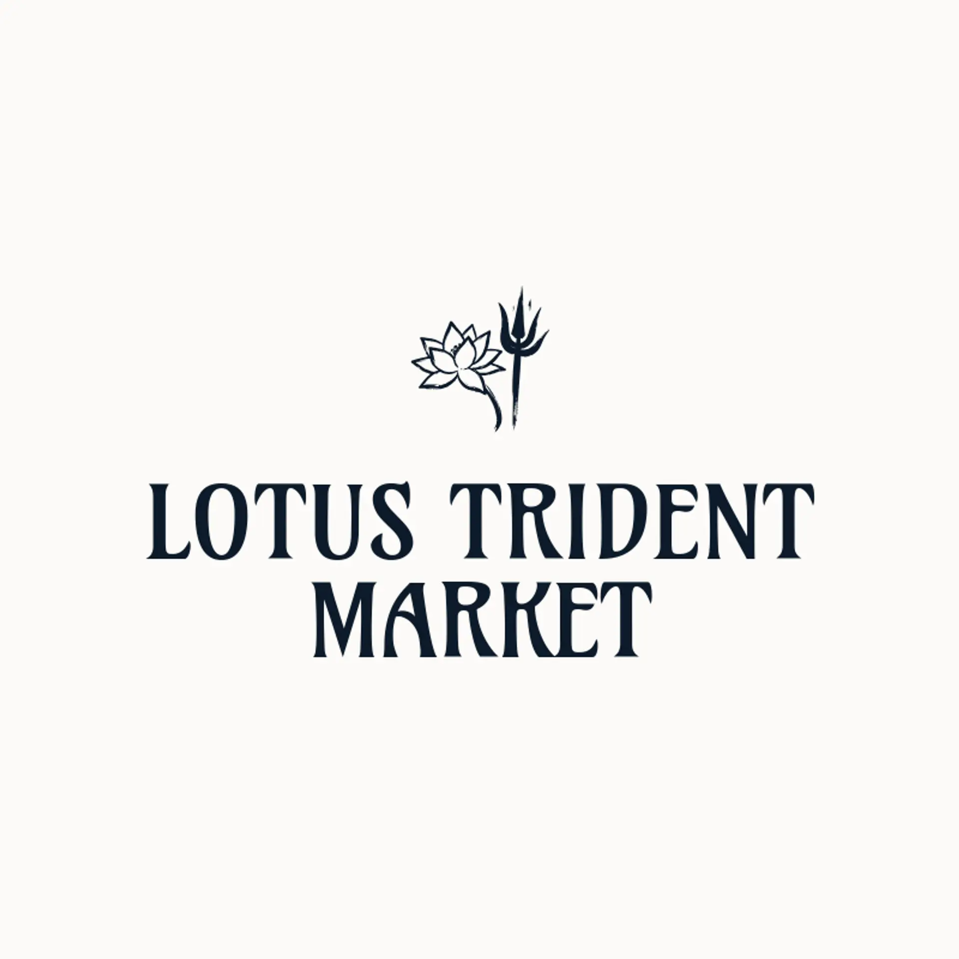 Lotus Trident Market logo for trishul