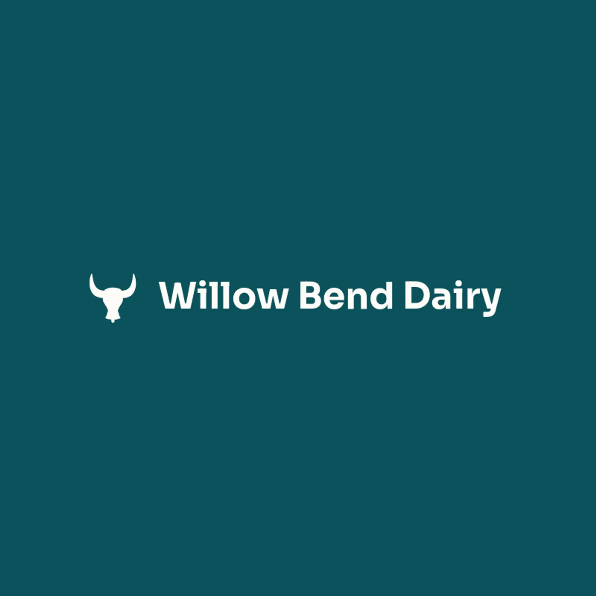 Willow Bend Dairy logo for cow