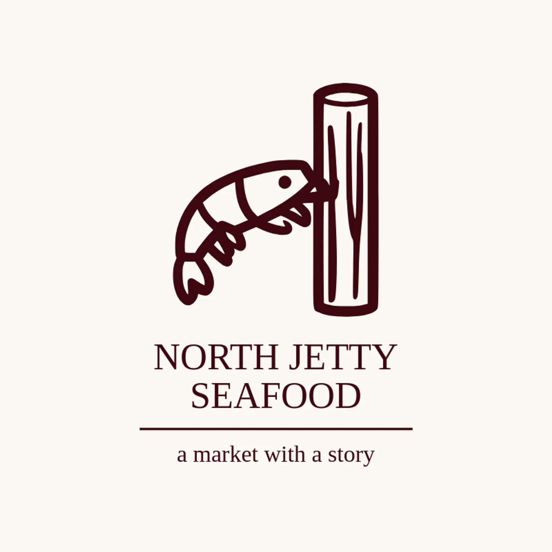 North Jetty Seafood logo for shrimp