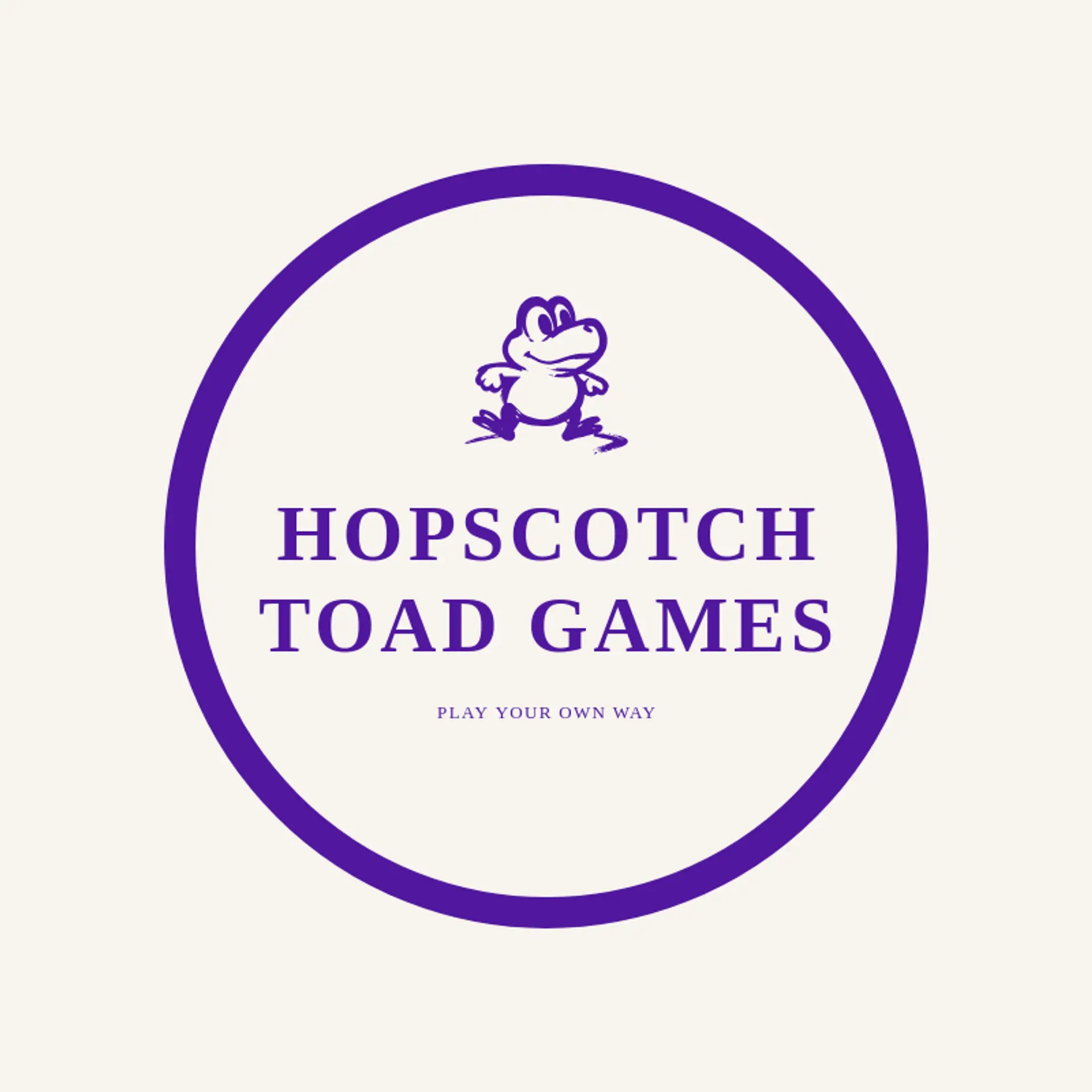 Hopscotch Toad Games logo for toad