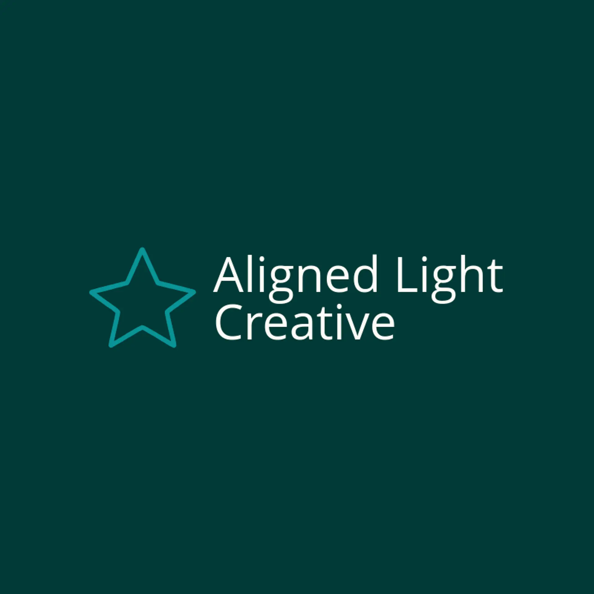 Aligned Light Creative logo for symmetry