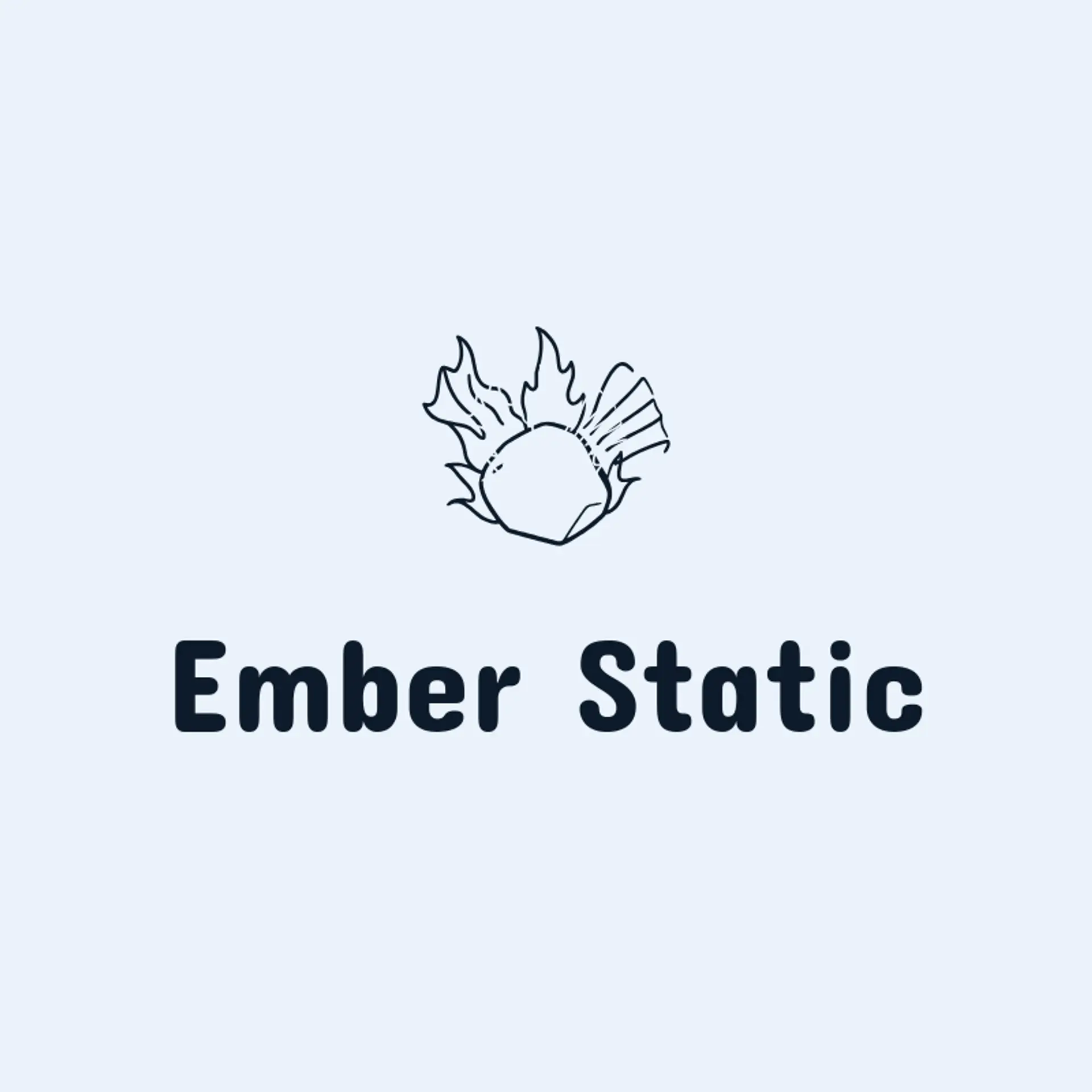 Ember Static logo for rock