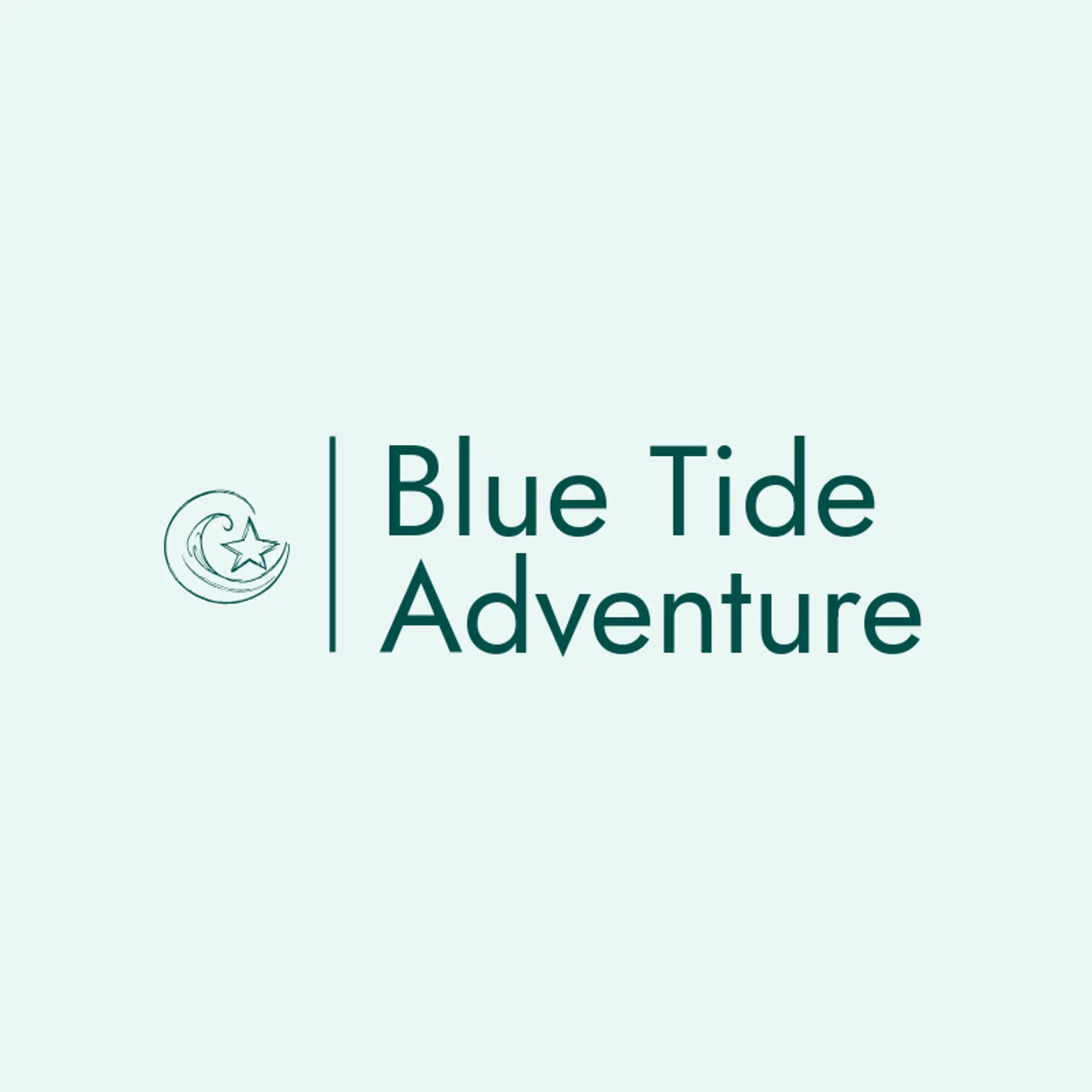 Blue Tide Adventure logo for theme park