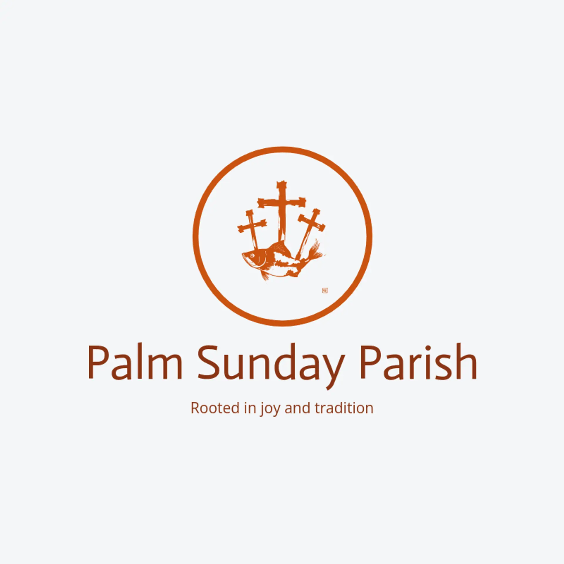 Palm Sunday Parish logo for catholic
