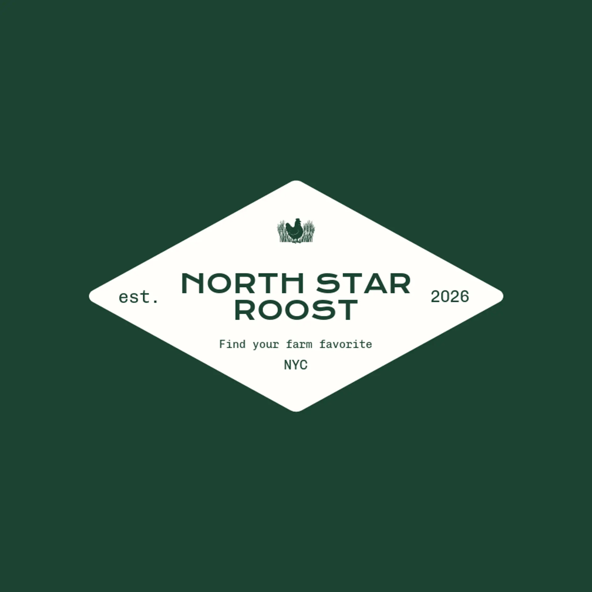 North Star Roost logo for chicken