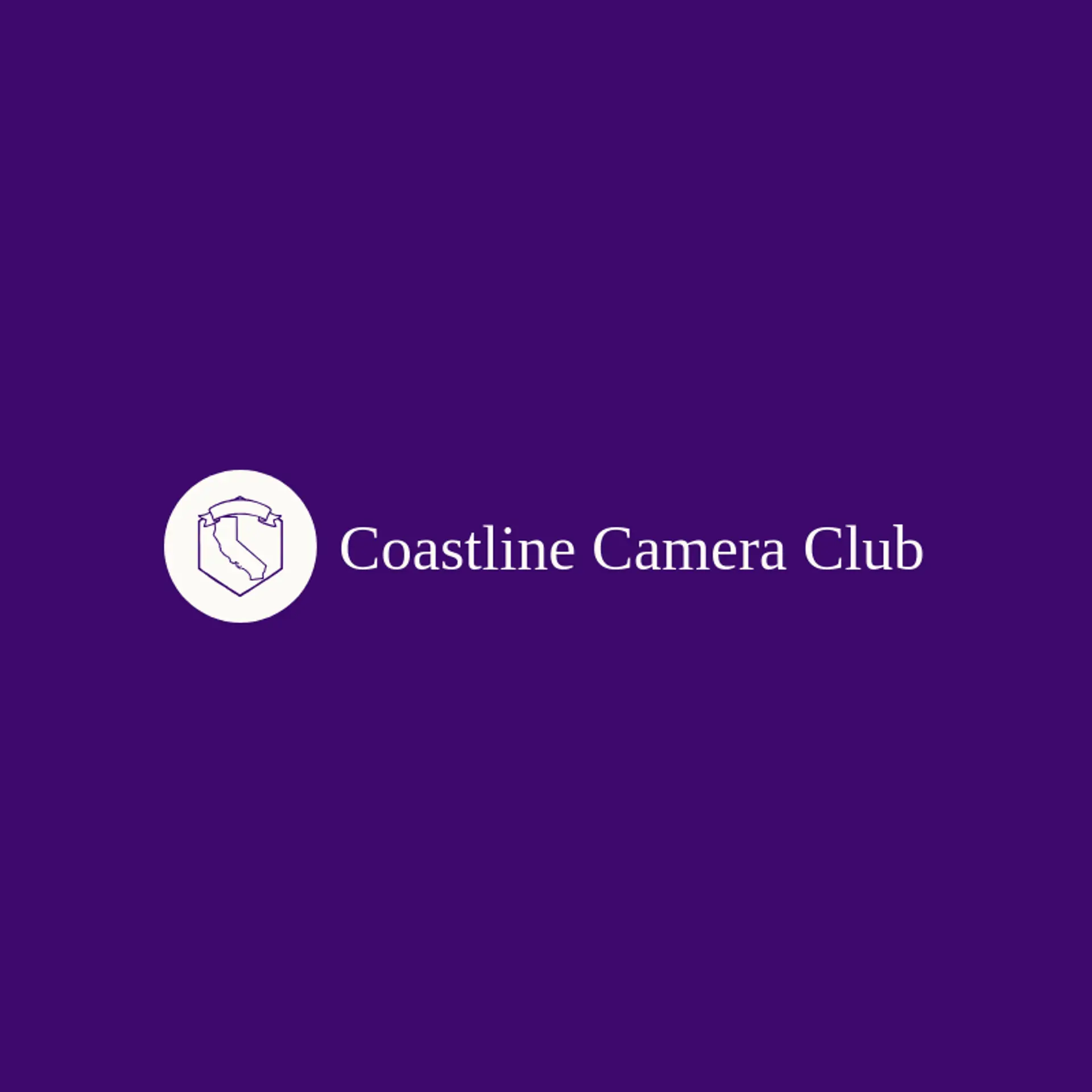 Coastline Camera Club logo for california