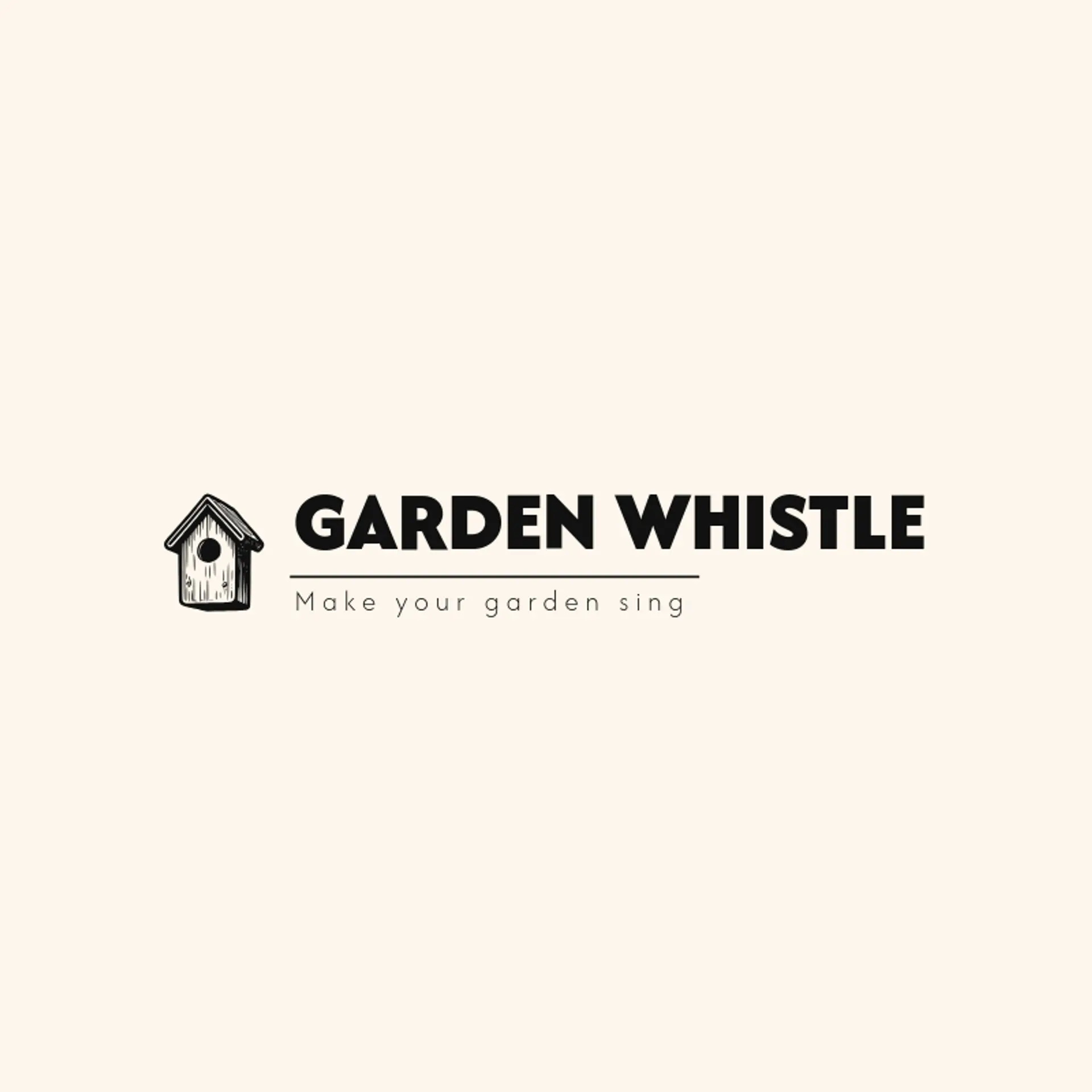 Garden Whistle logo for birdhouse