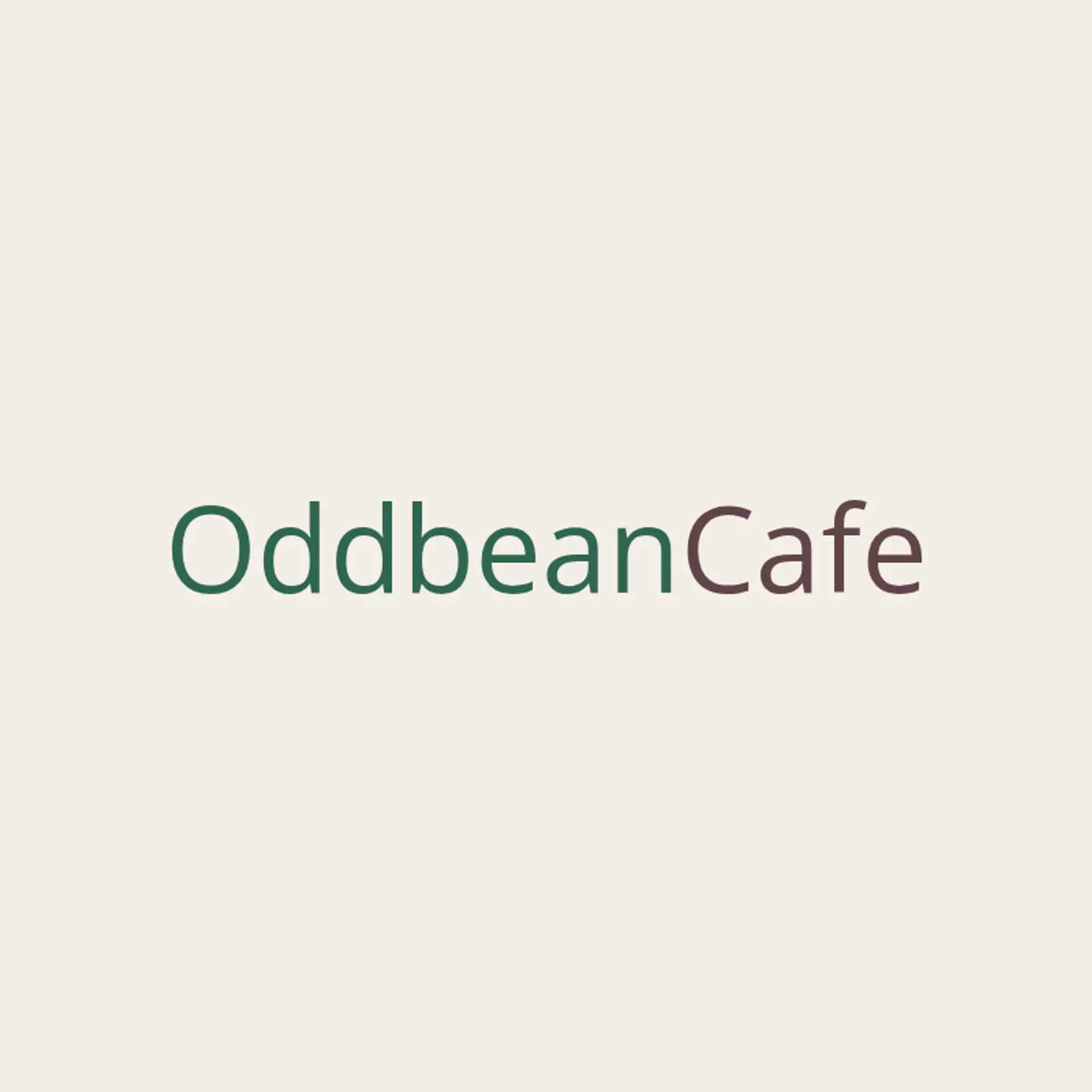 Oddbean Cafe logo for unique cafe