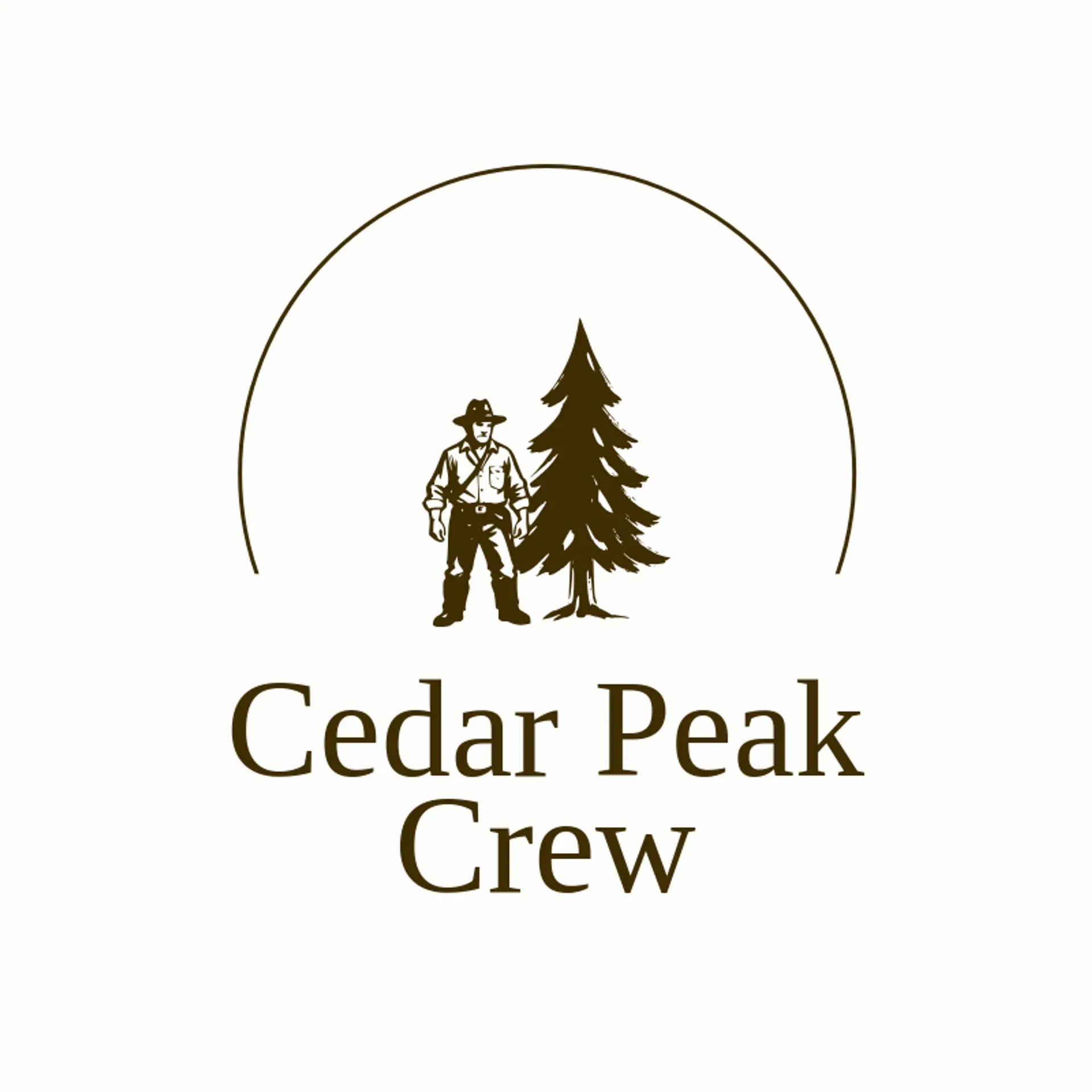 Cedar Peak Crew logo for lumberjack