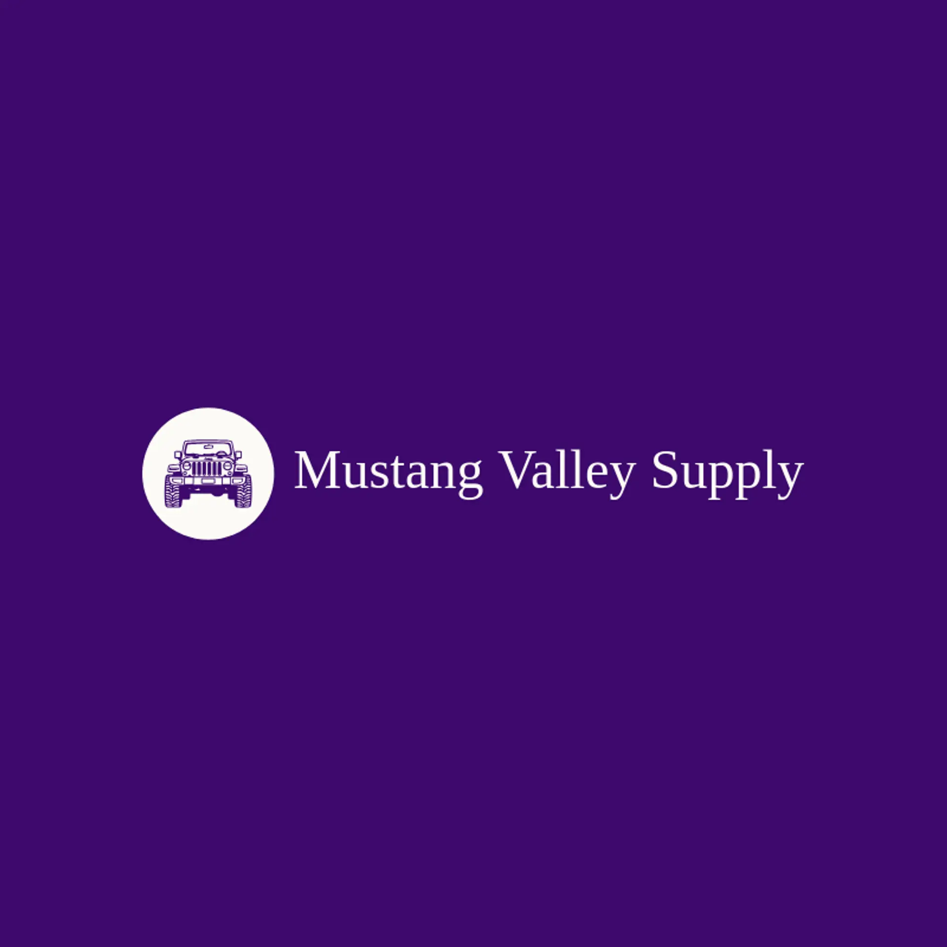 Mustang Valley Supply logo for wrangler
