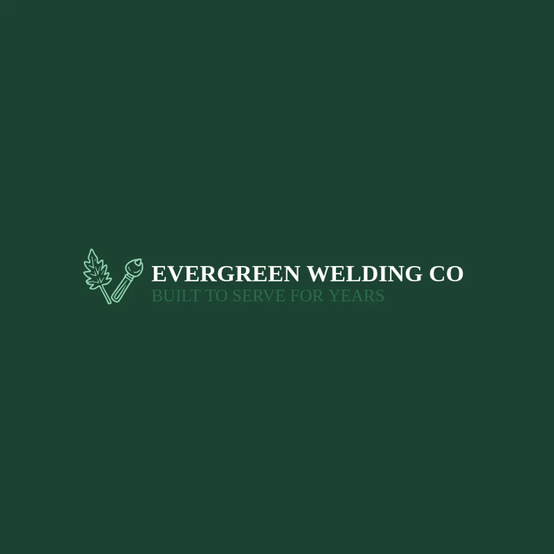 Evergreen Welding Co logo for fabrication