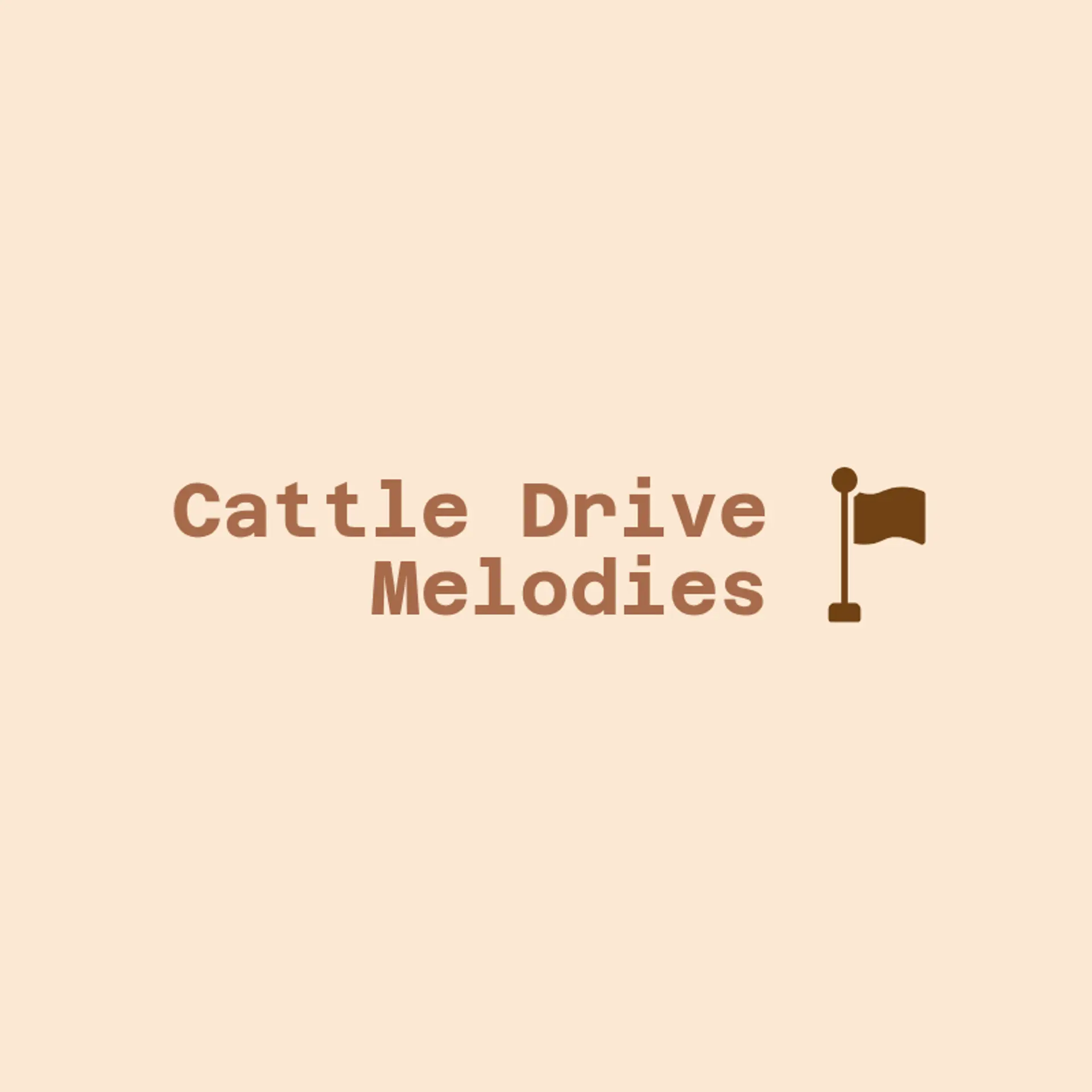 Cattle Drive Melodies logo for country music