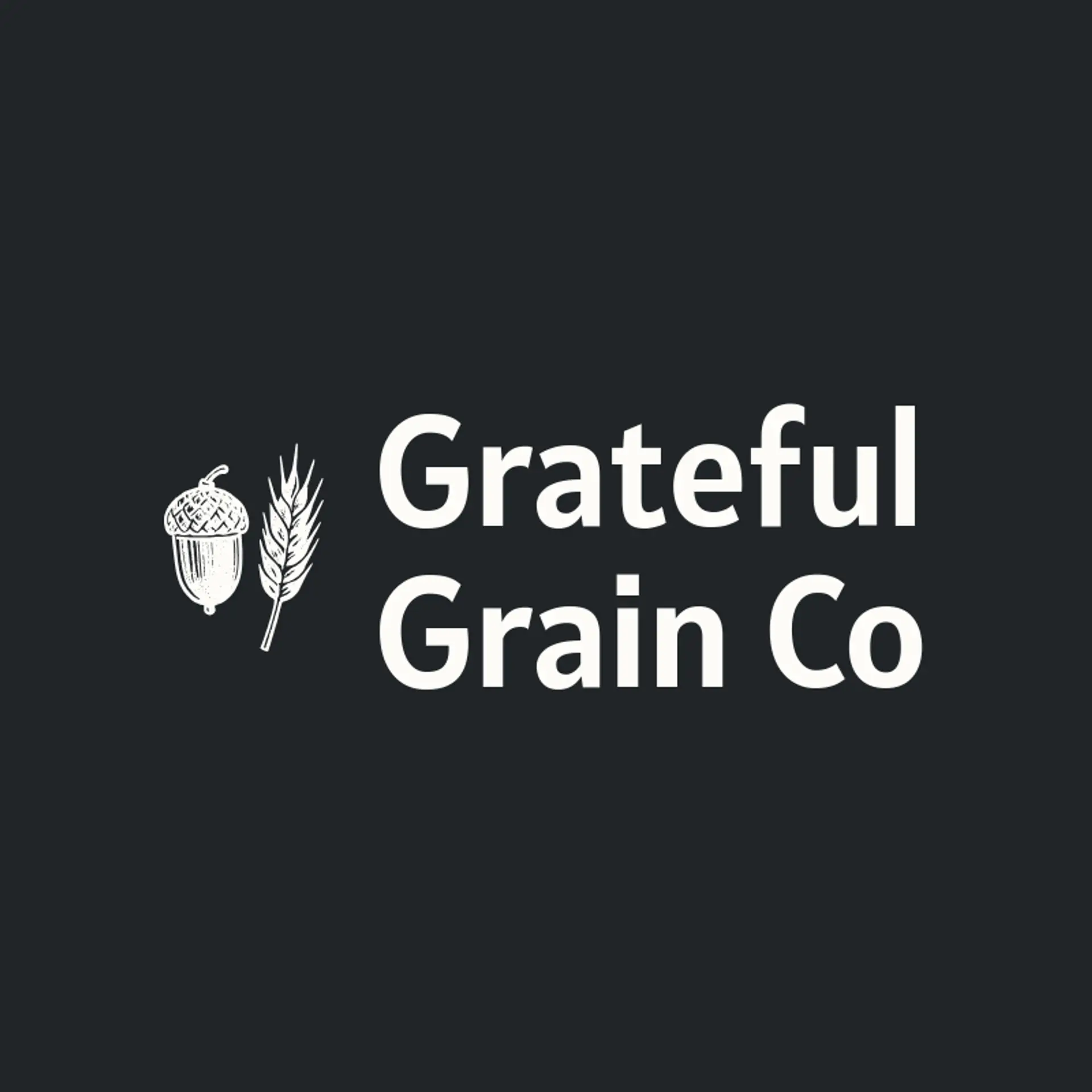 Grateful Grain Co logo for thanksgiving