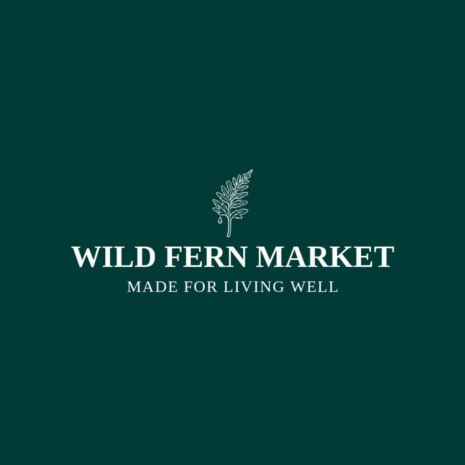 Wild Fern Market logo for natural