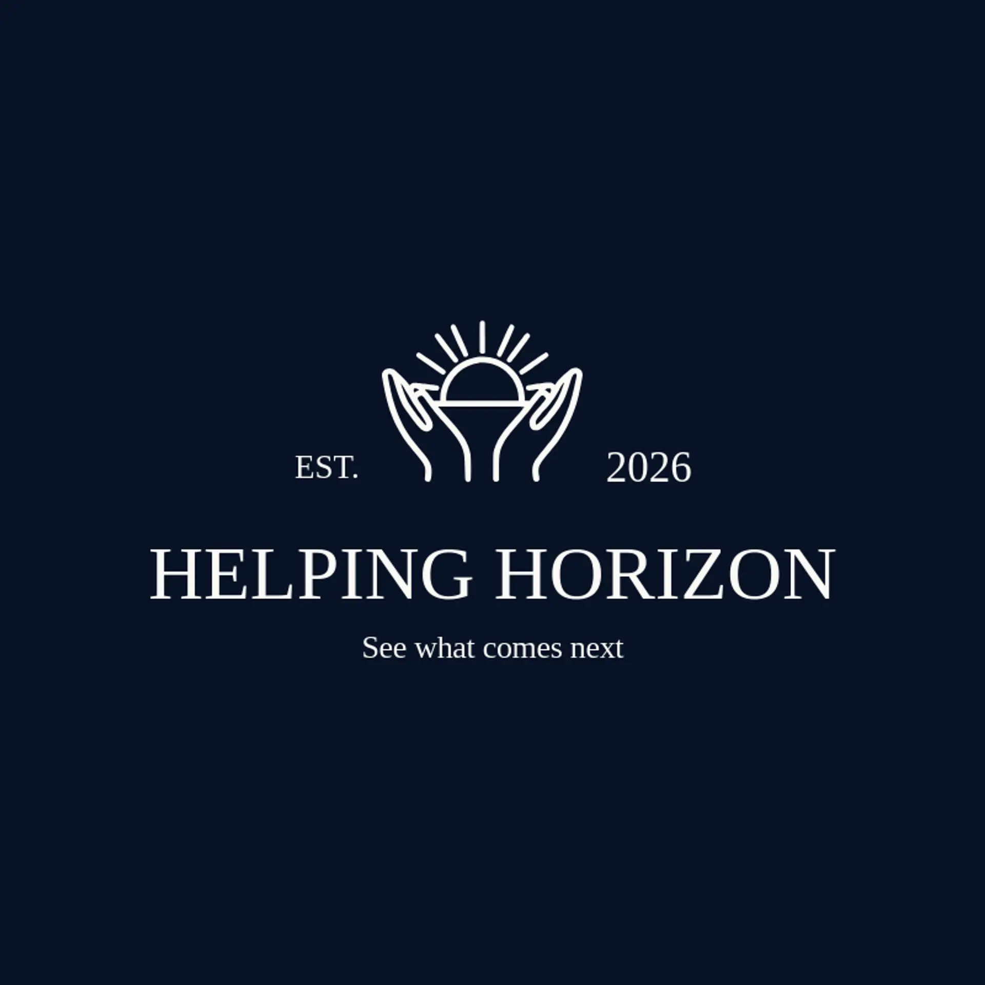 Helping Horizon logo for social work