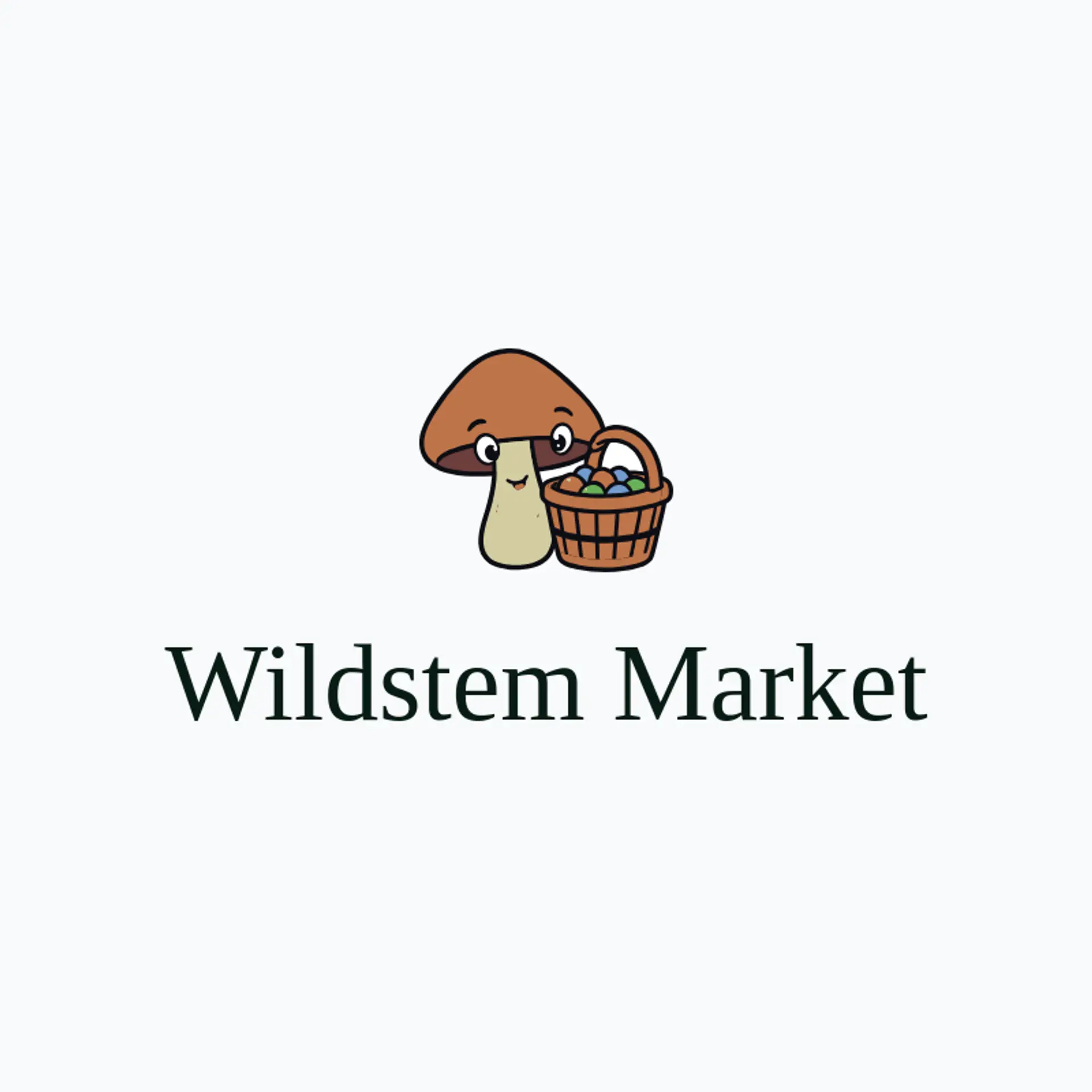 Wildstem Market logo for mushroom