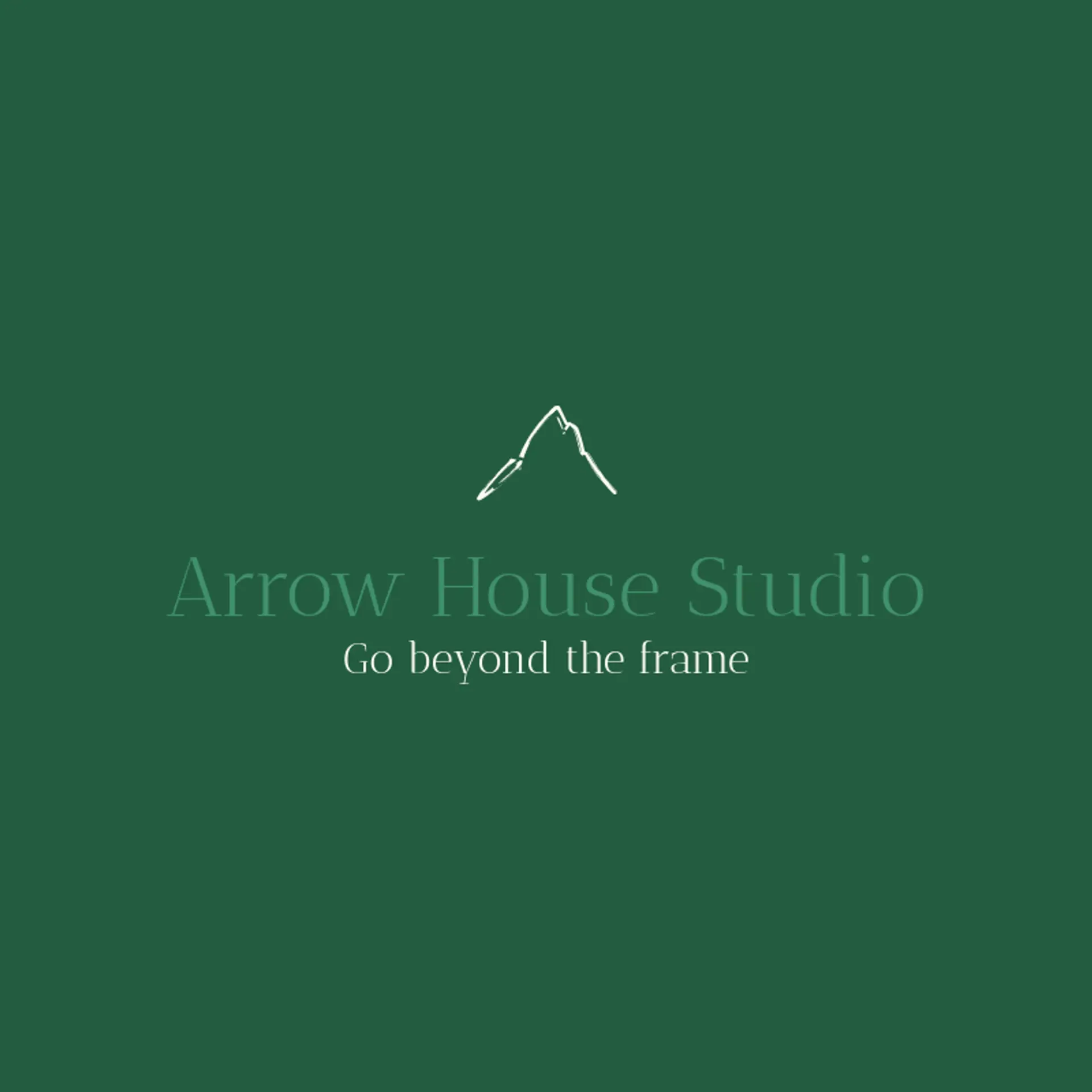Arrow House Studio logo for negative space