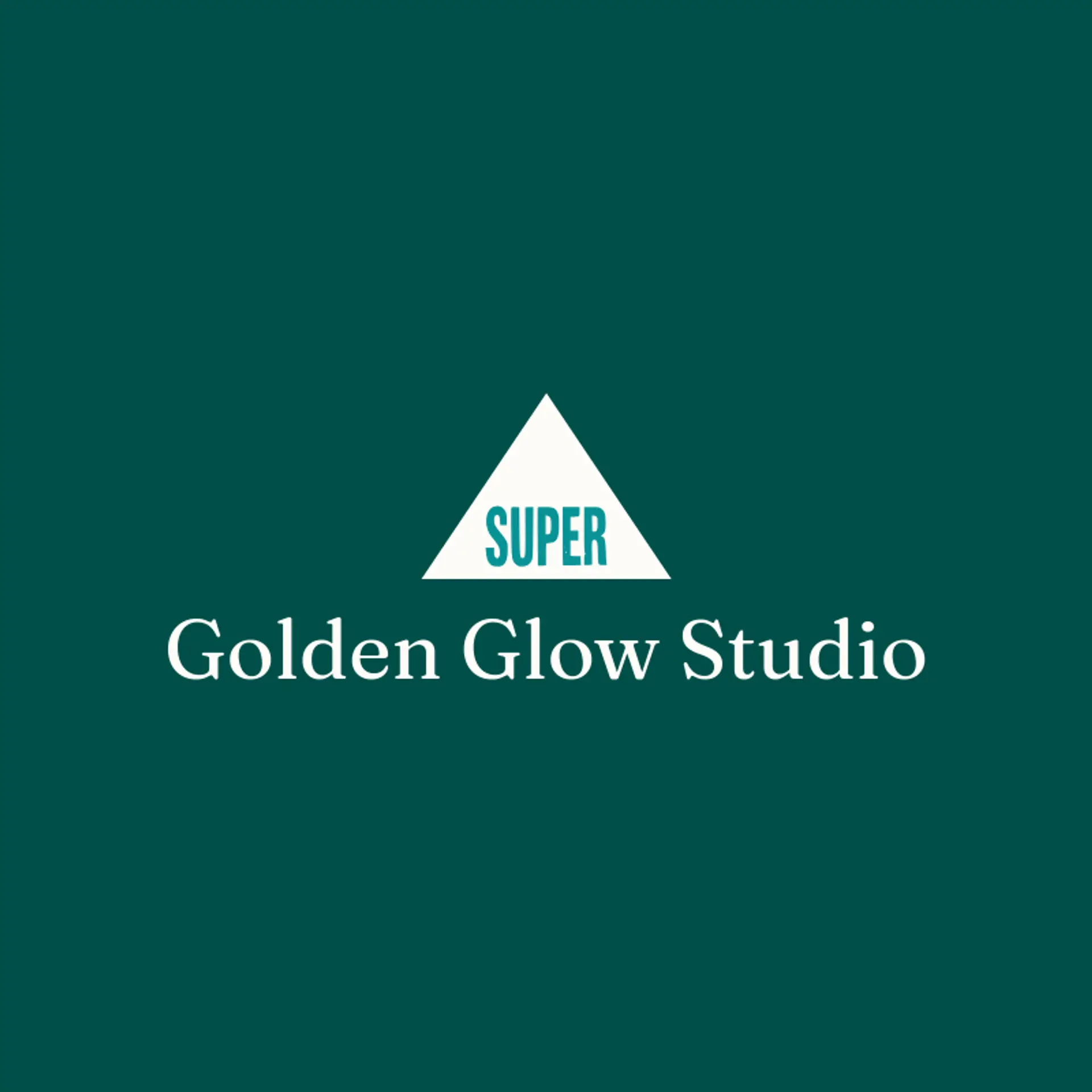 Golden Glow Studio logo for super