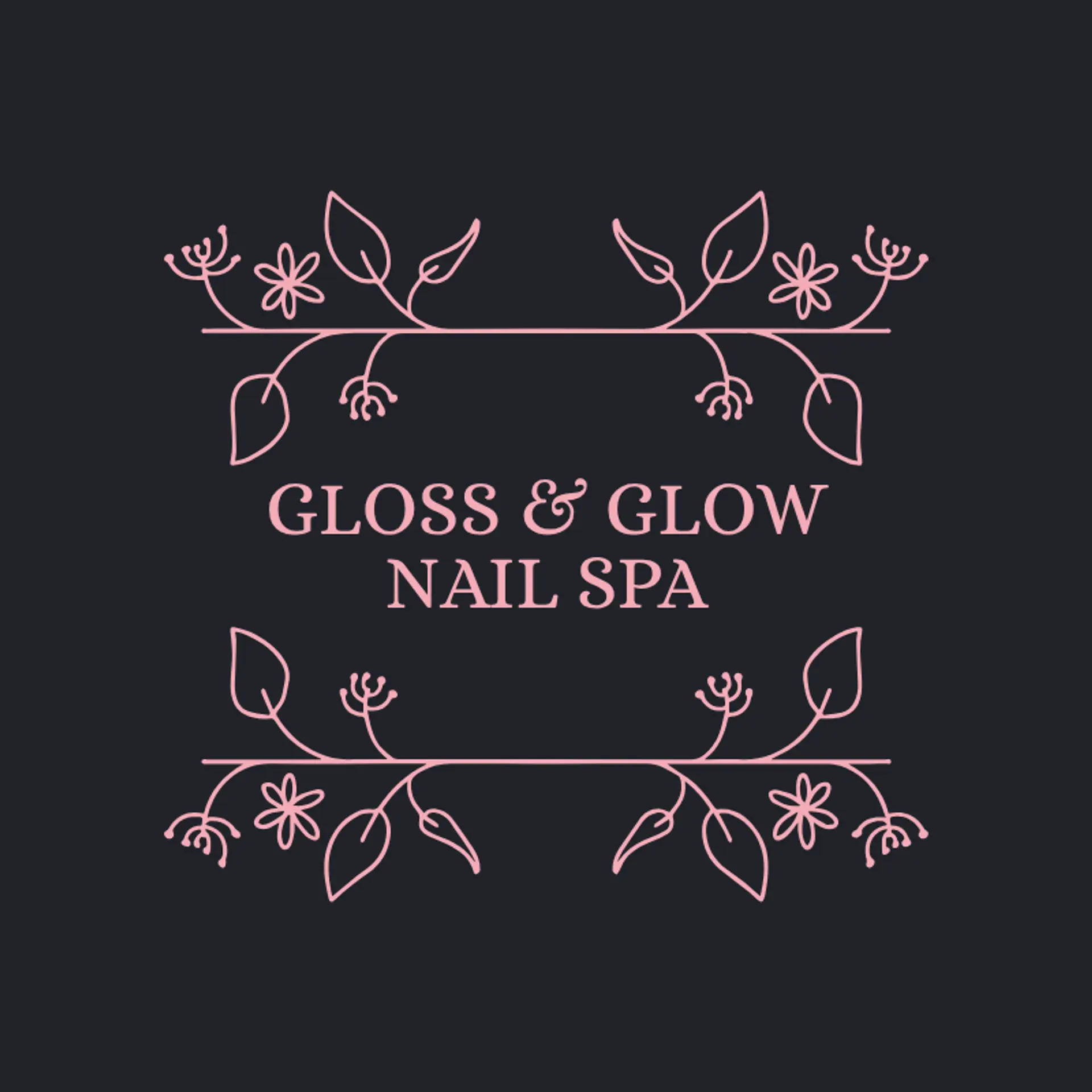 Gloss & Glow Nail Spa logo for nail spa