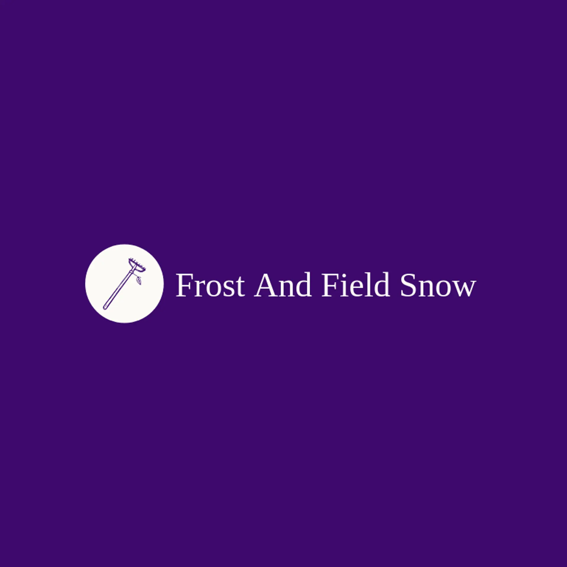 Frost and Field Snow logo for snow removal
