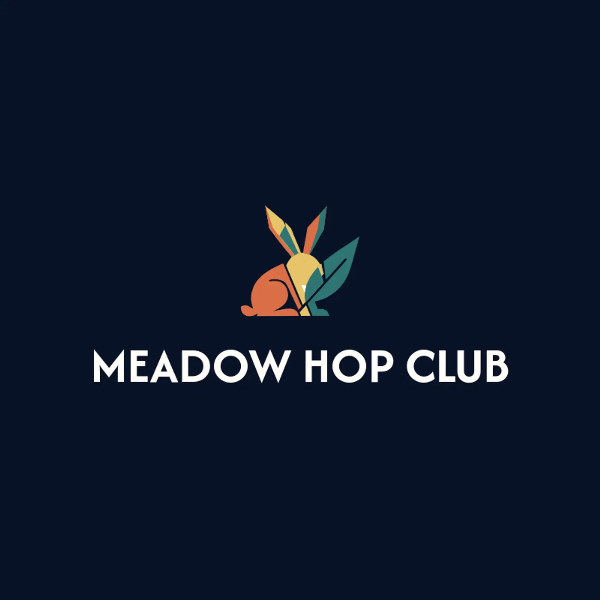 Meadow Hop Club logo for bunny
