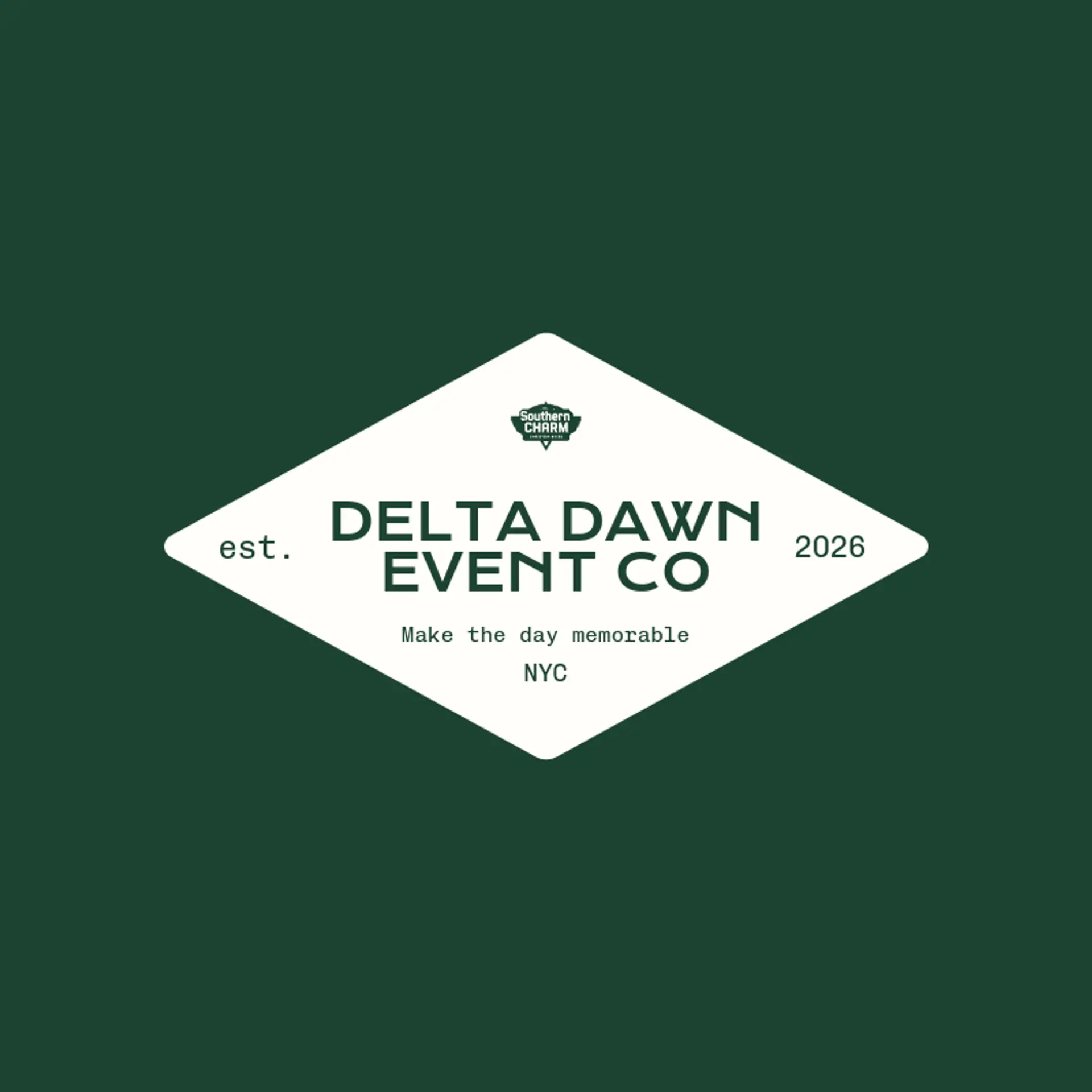 Delta Dawn Event Co logo for southern
