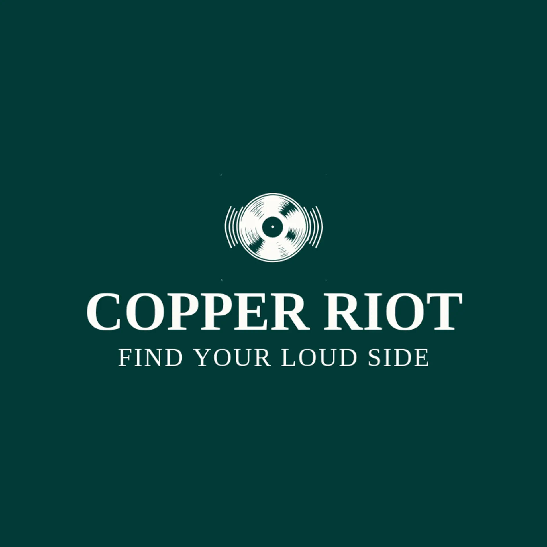 Copper Riot logo for rock music