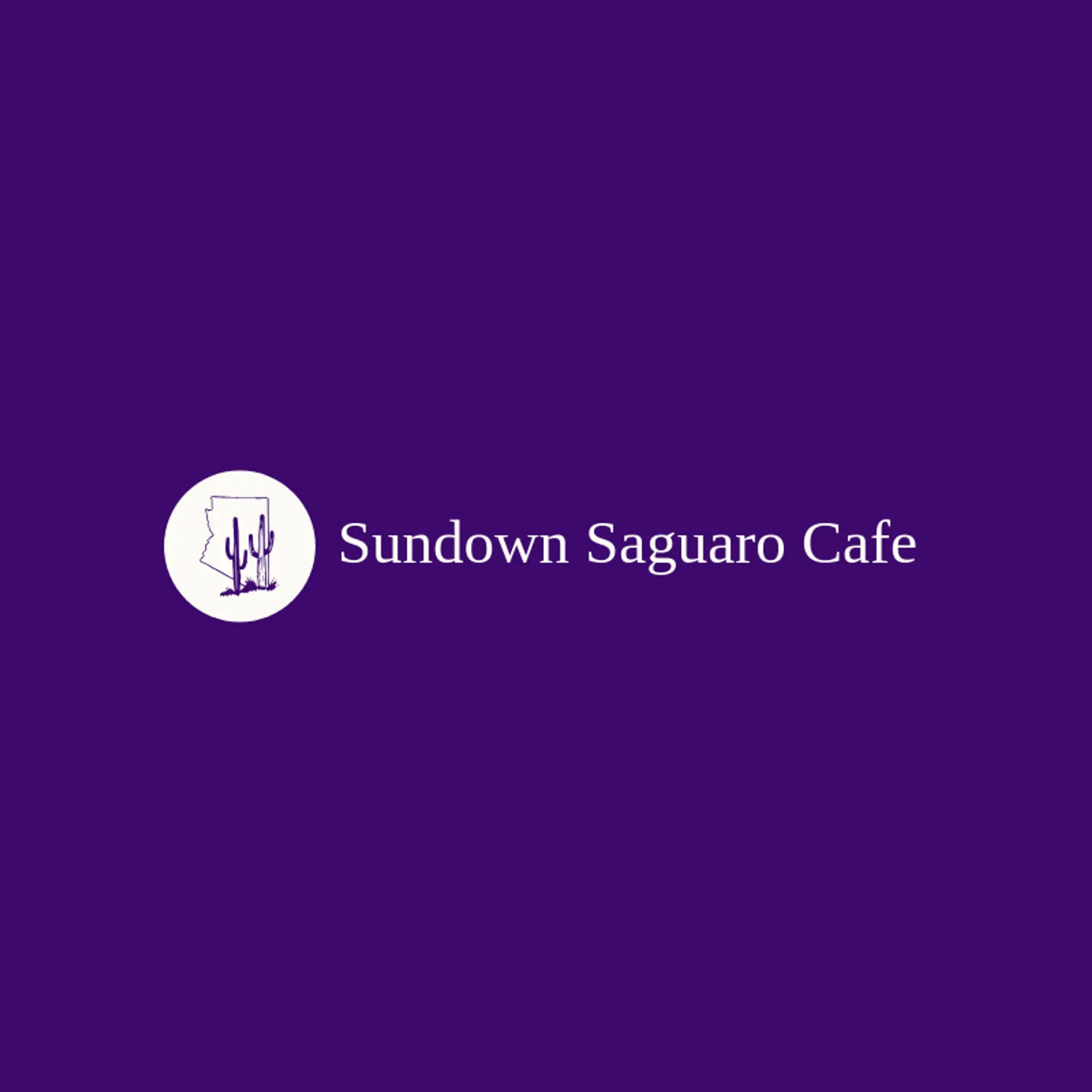 Sundown Saguaro Cafe logo for arizona