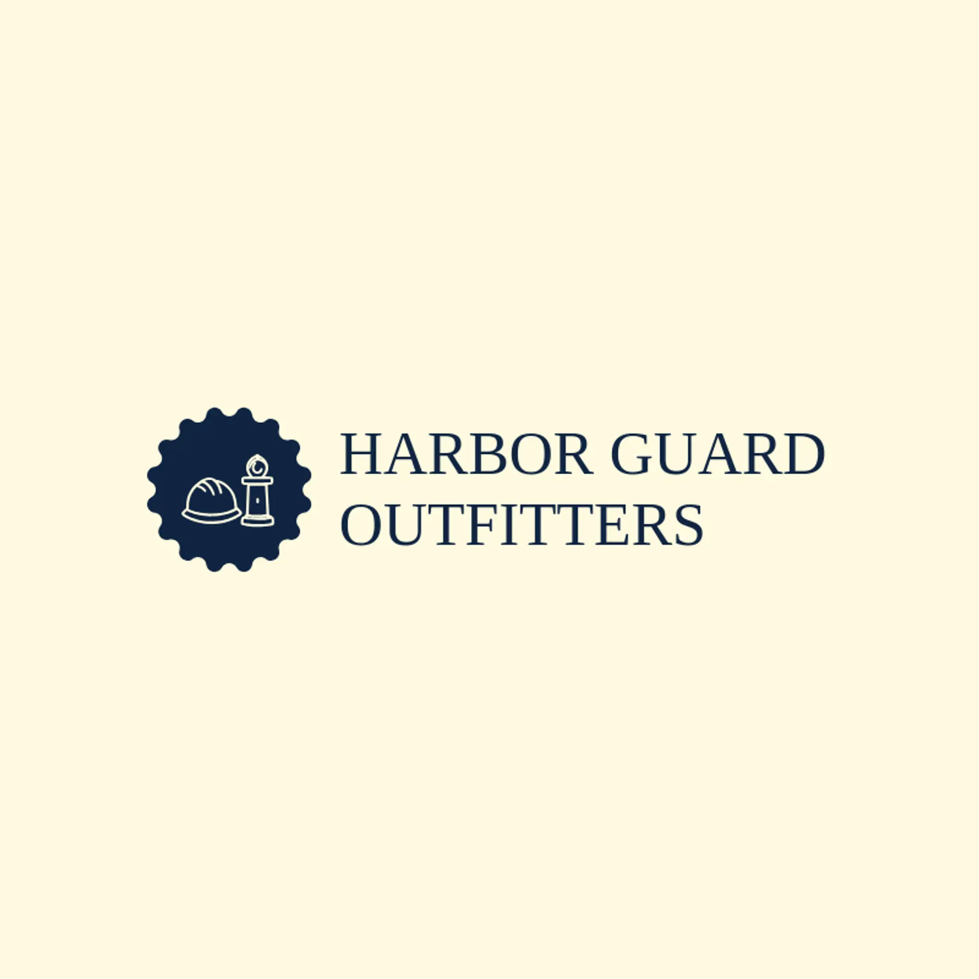 Harbor Guard Outfitters logo for helmet