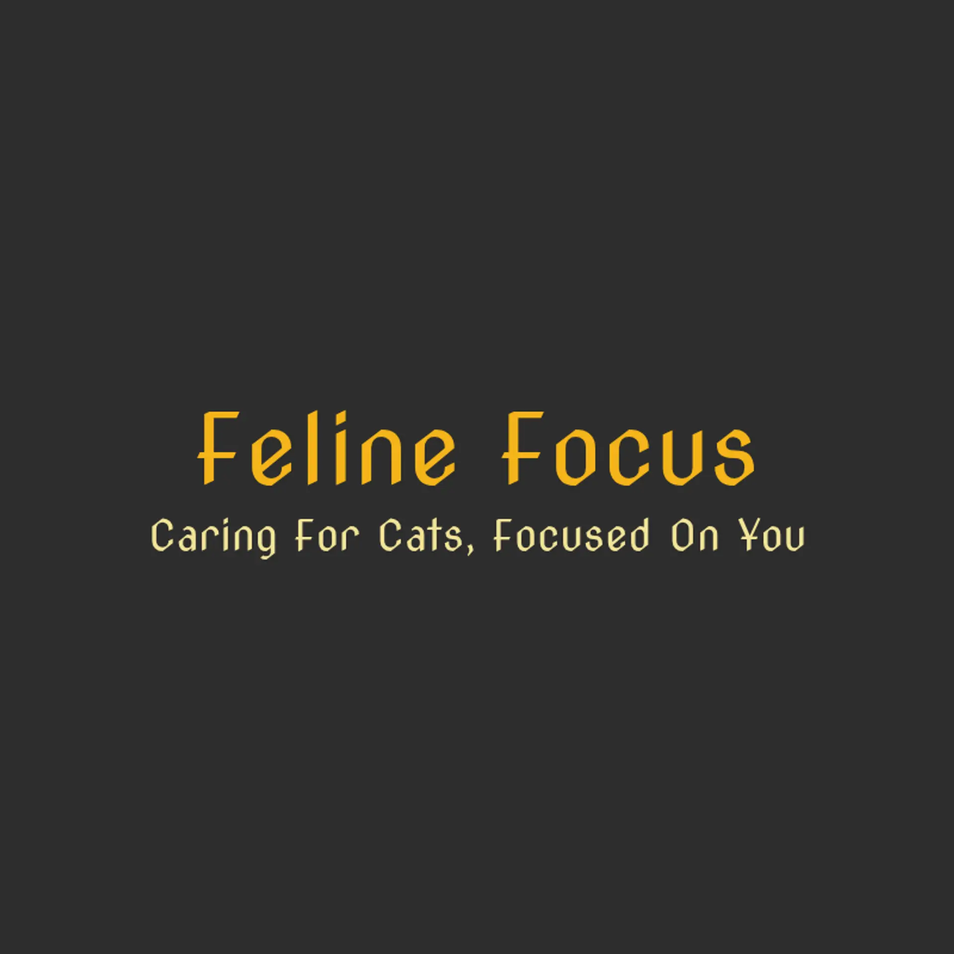 Feline Focus logo for cat pet care