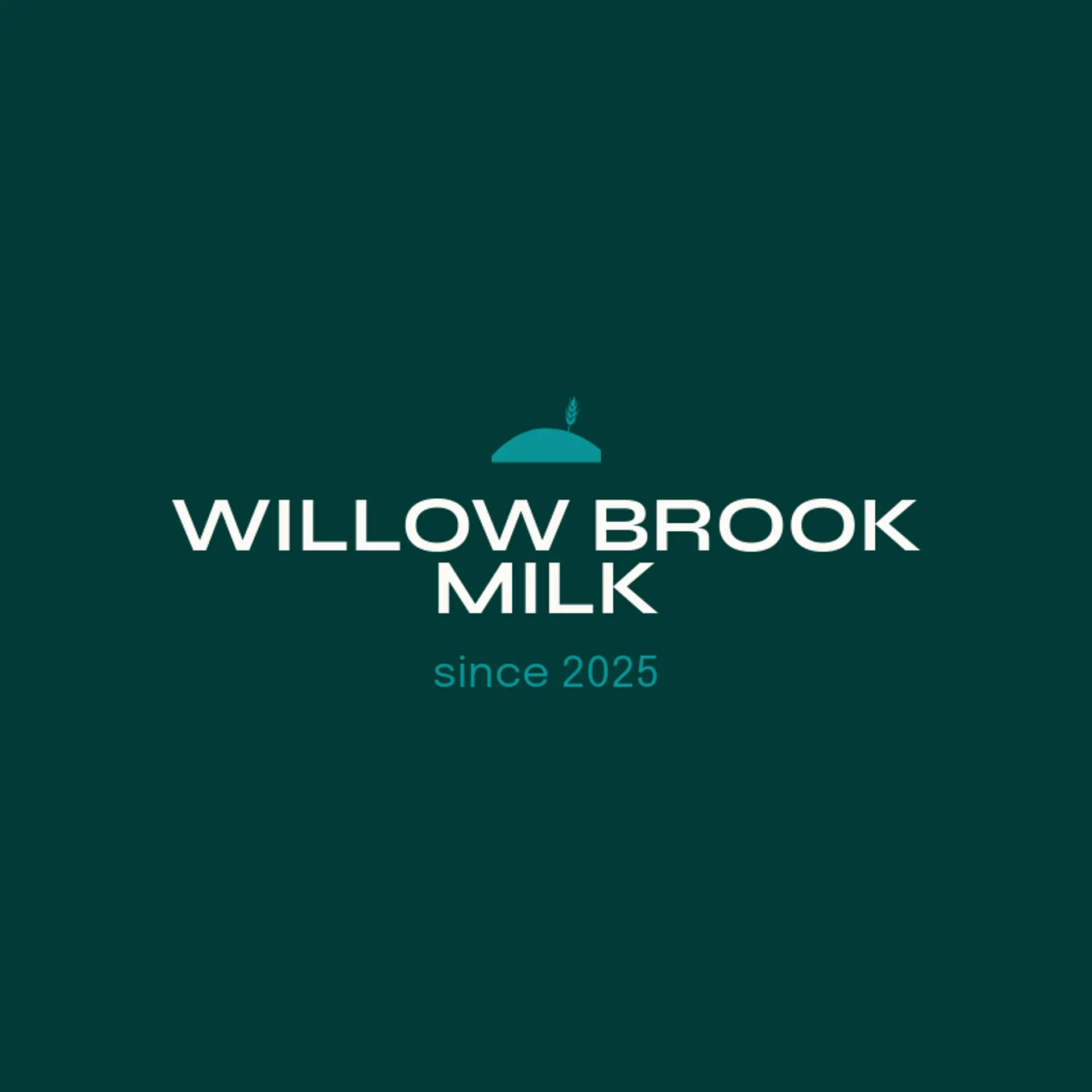 Willow Brook Milk logo for dairy