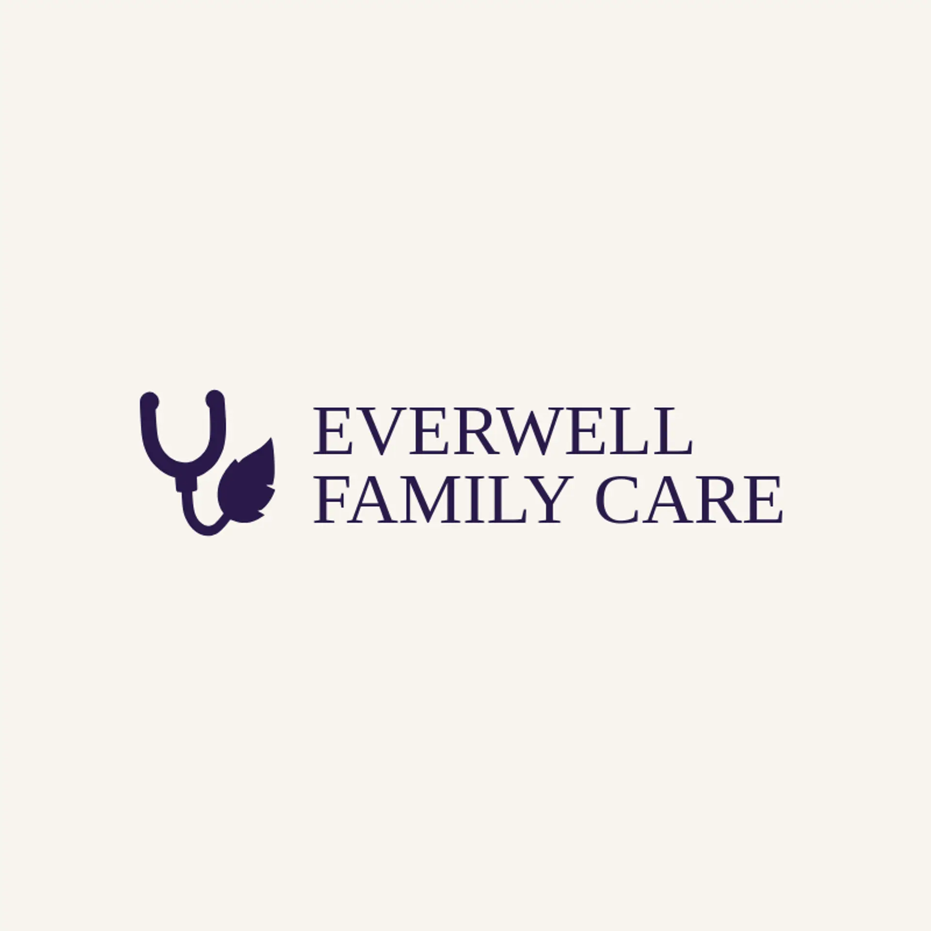 Everwell Family Care logo for stethoscope