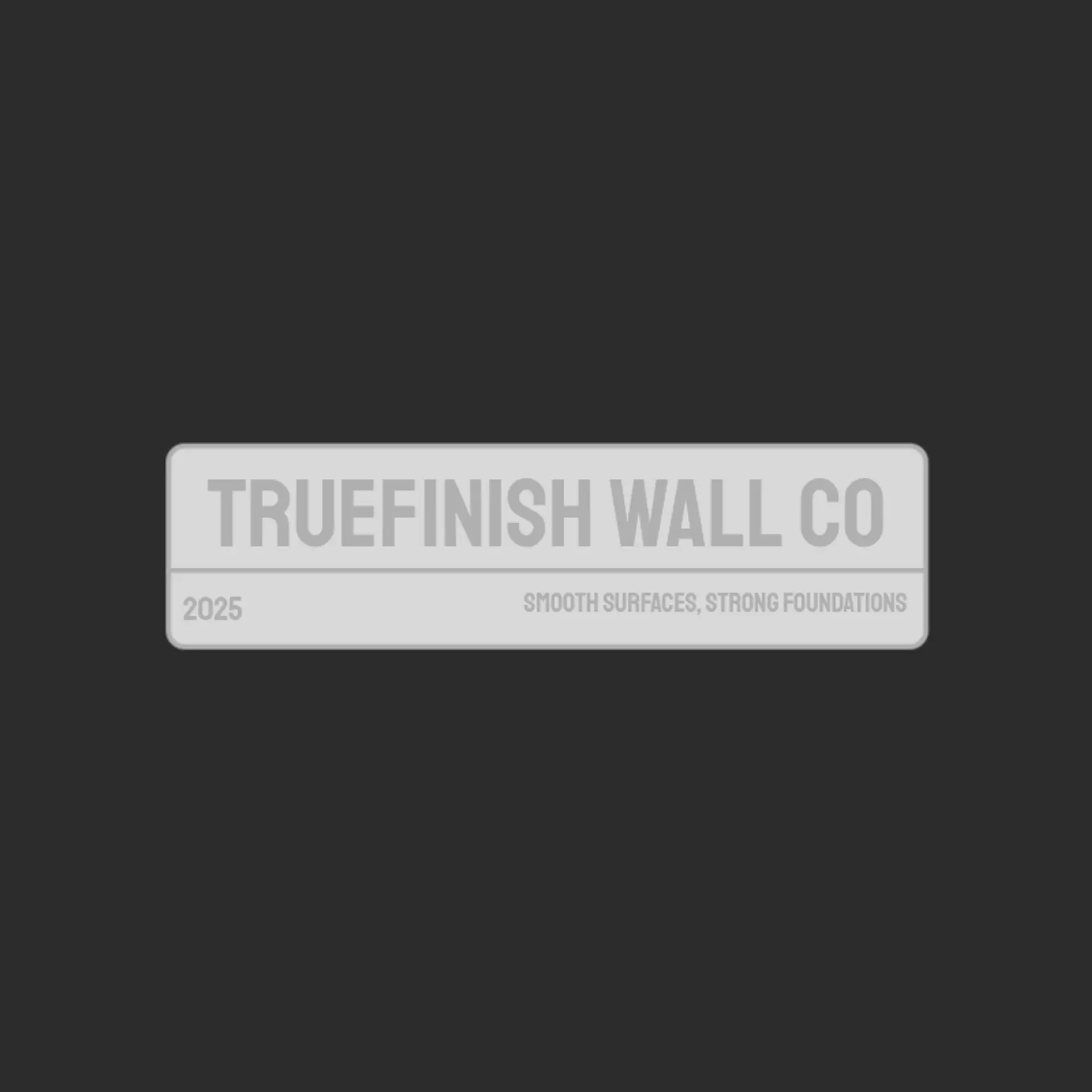 TrueFinish Wall Co logo for construction dry wall