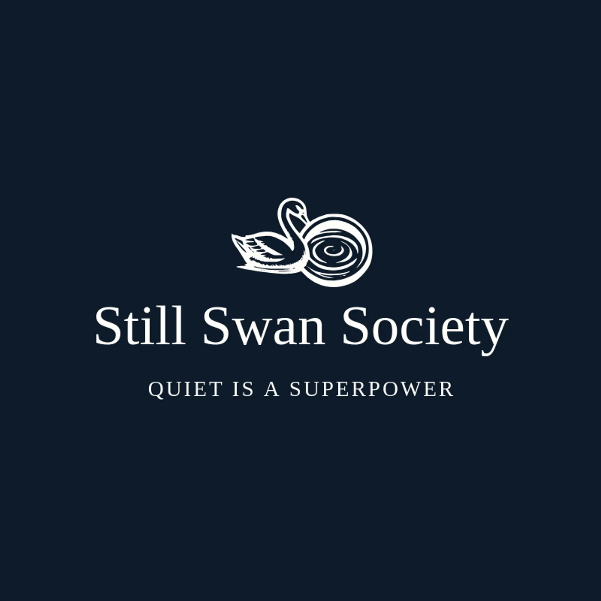 Still Swan Society logo for swan