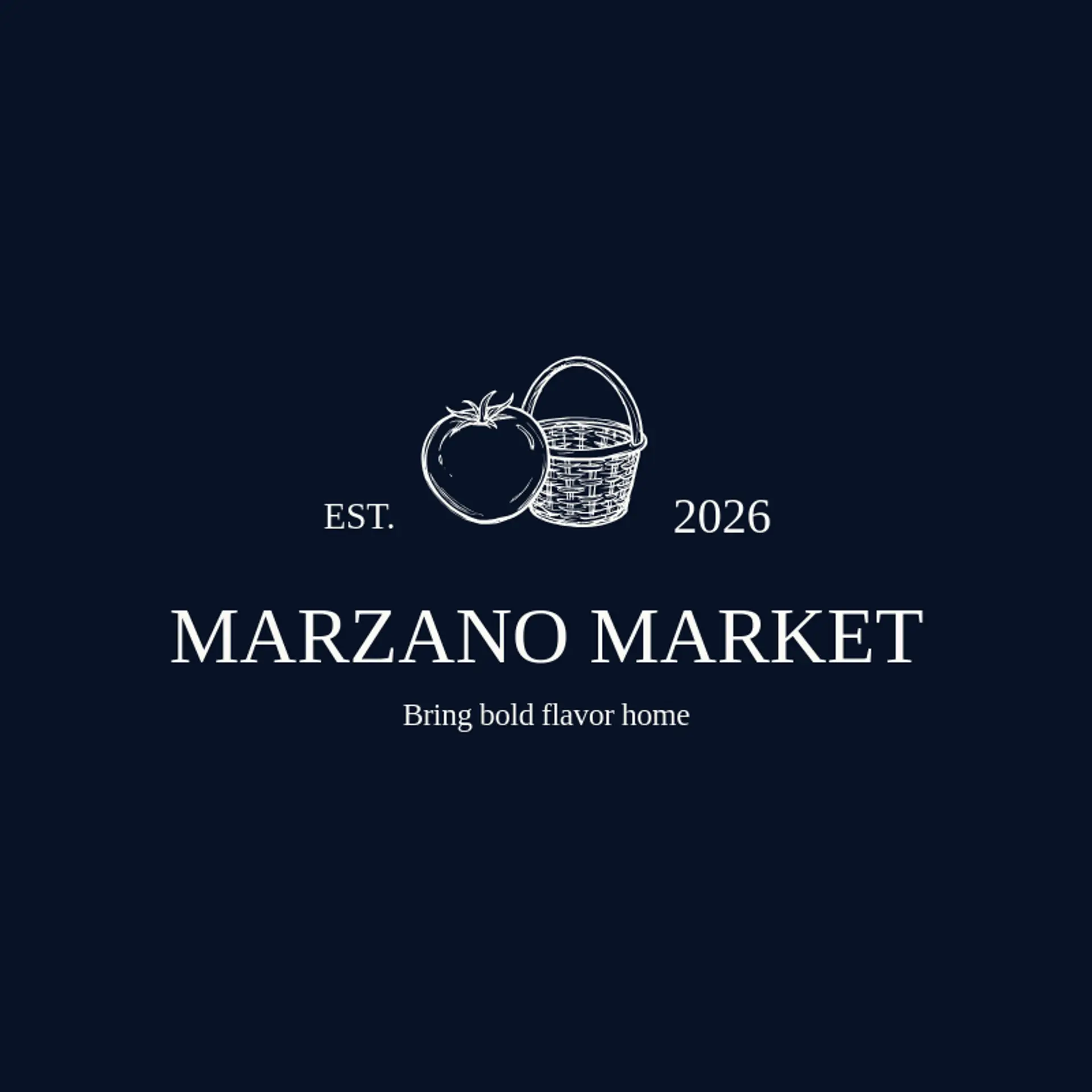 Marzano Market logo for italian