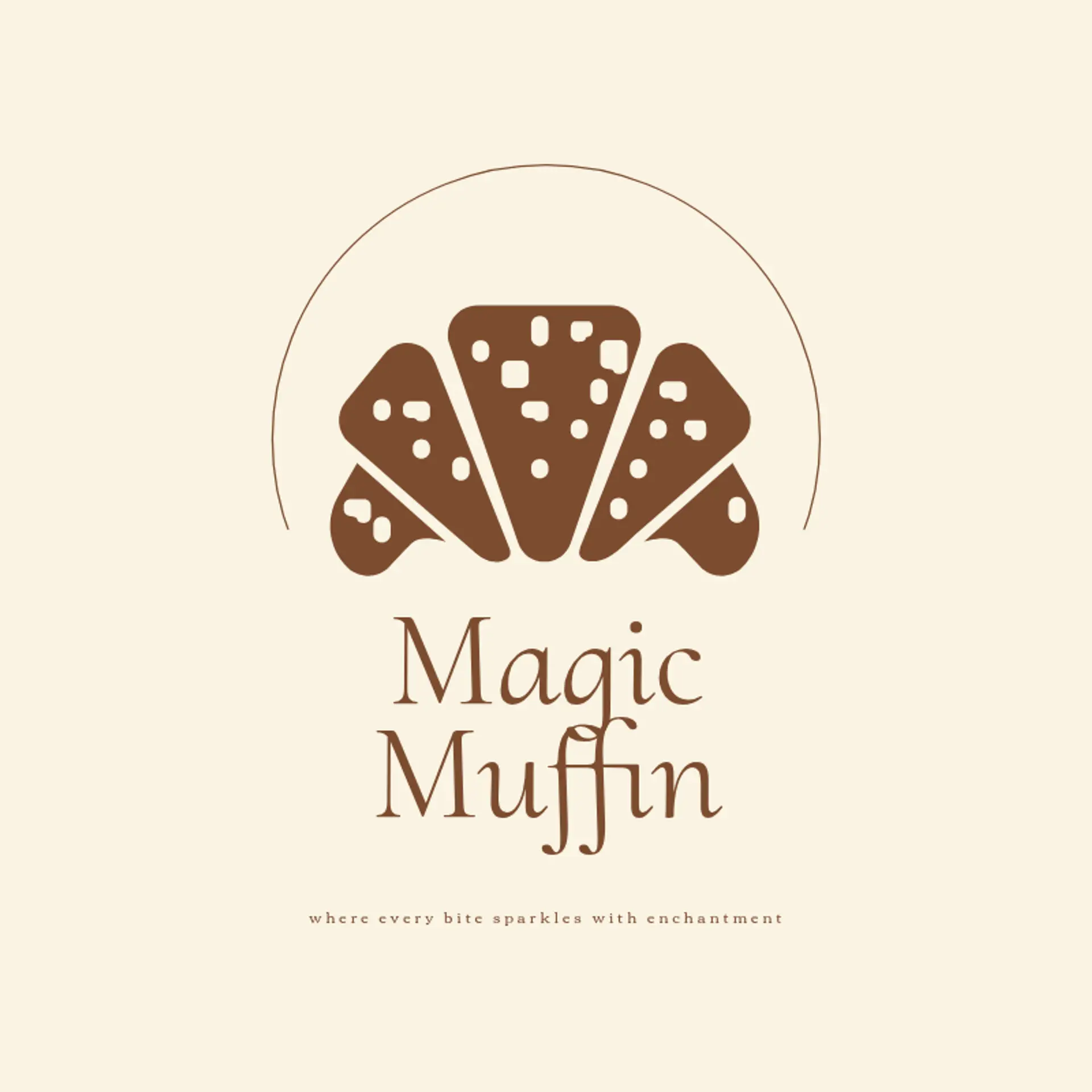 Magic Muffin logo for creative bakery