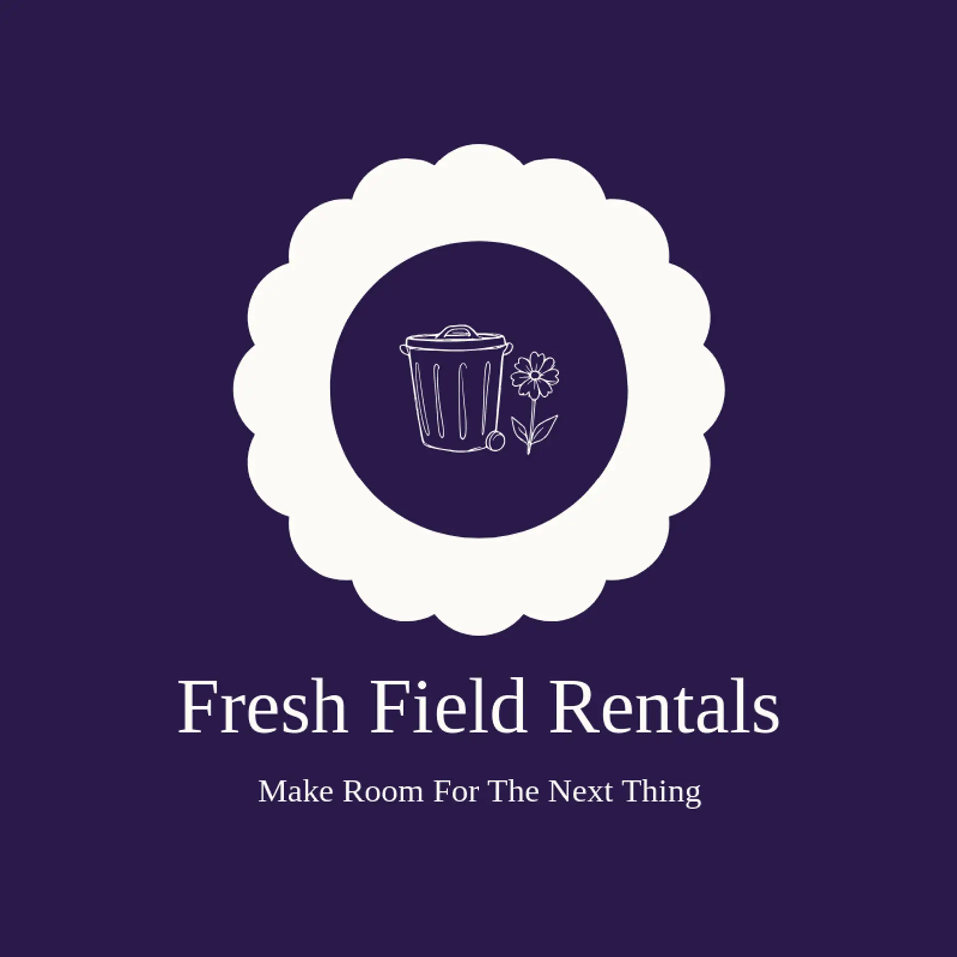 Fresh Field Rentals logo for dumpster