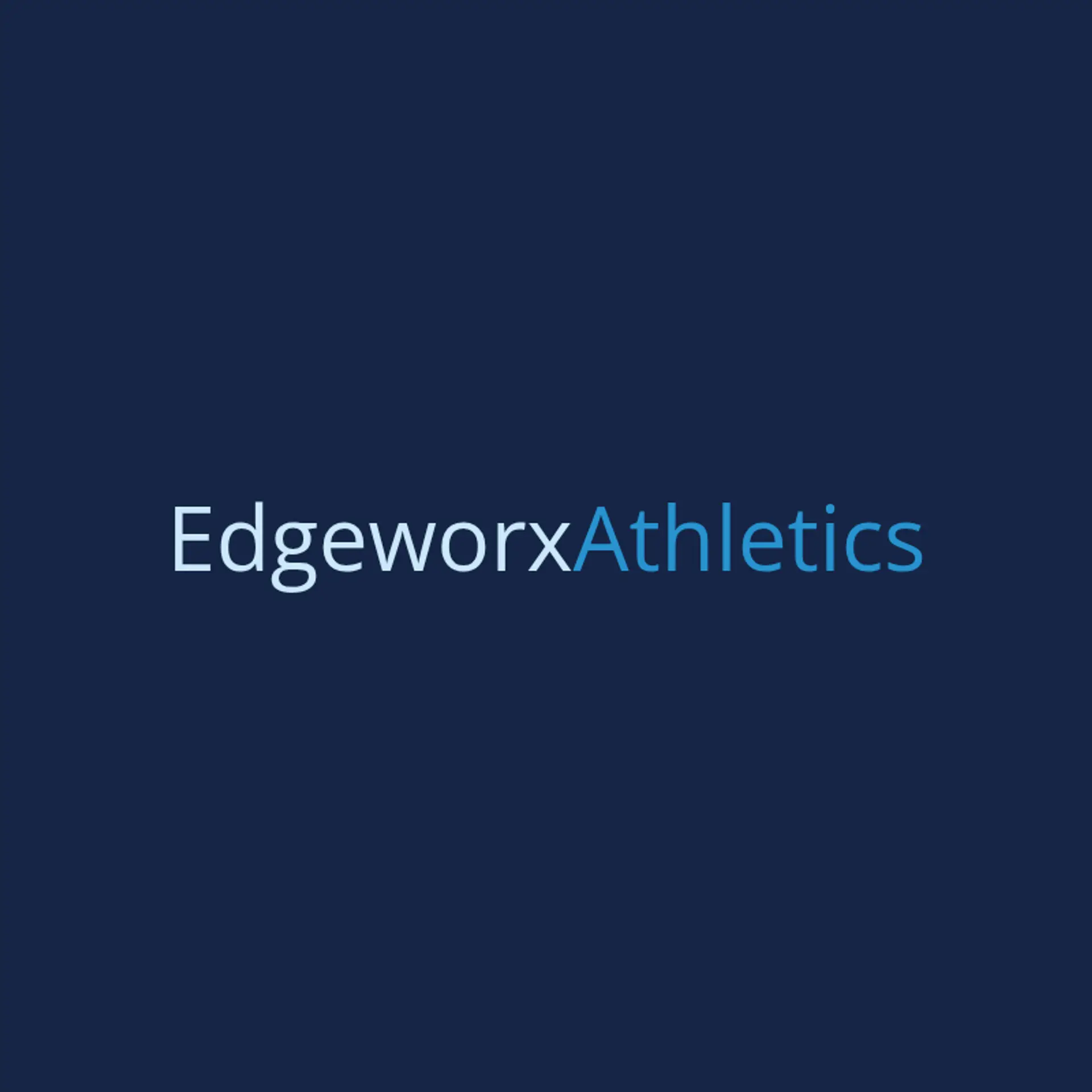 Edgeworx Athletics logo for sports